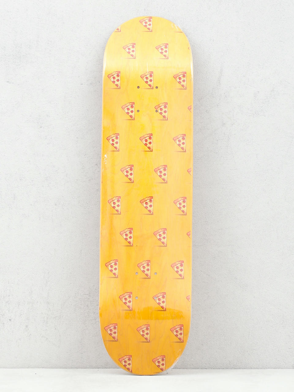 Декa Pizza Skateboards Emoji Pattern (orange)