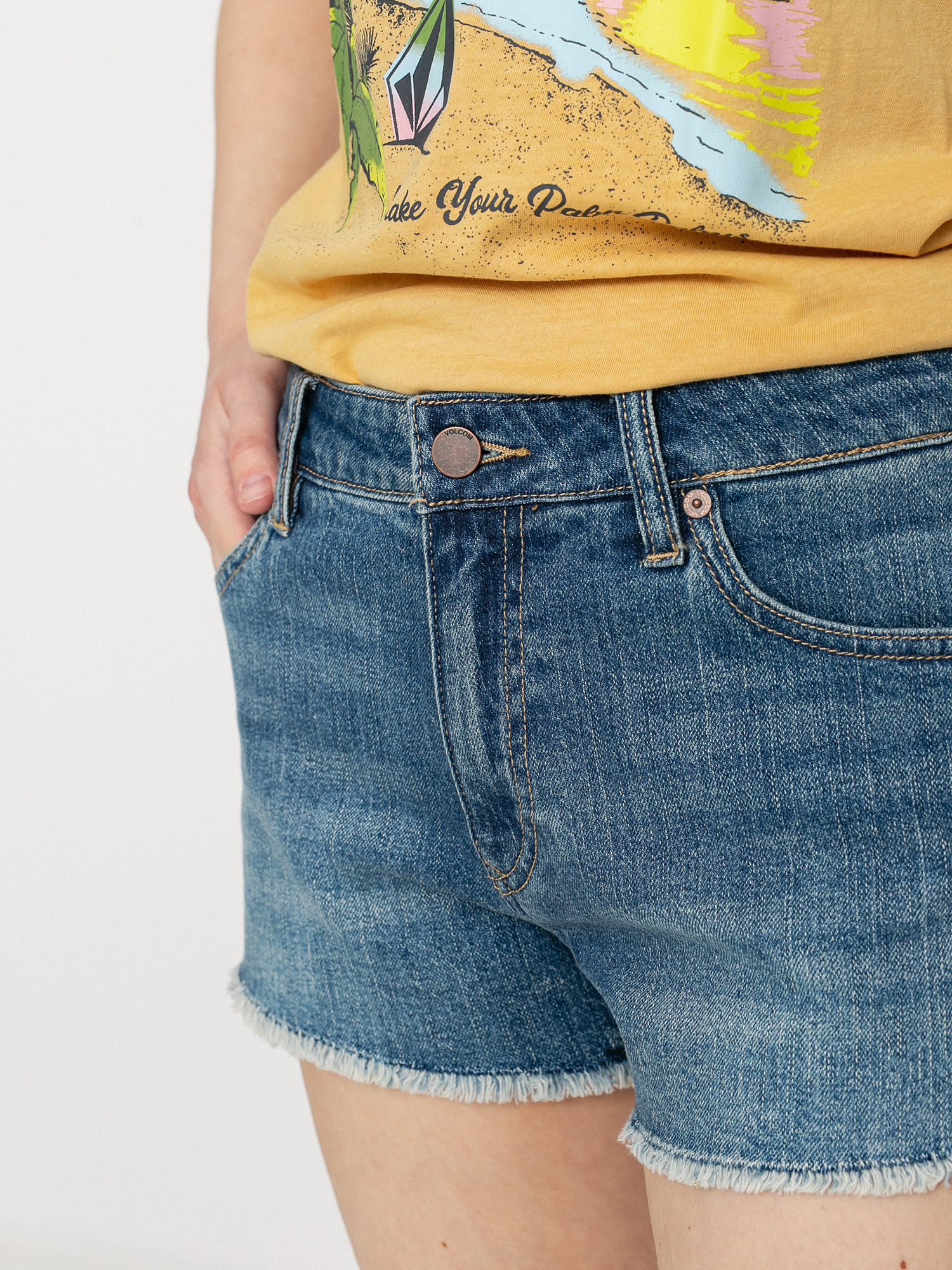 Шорти Volcom Stoney Stretch Wmn (blue swift wash)