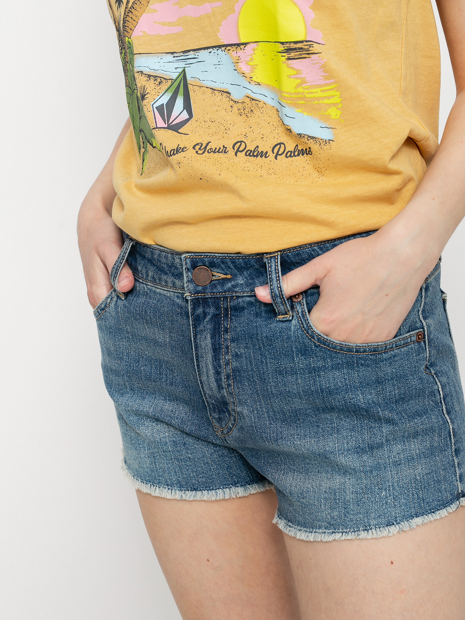 Шорти Volcom Stoney Stretch Wmn (blue swift wash)