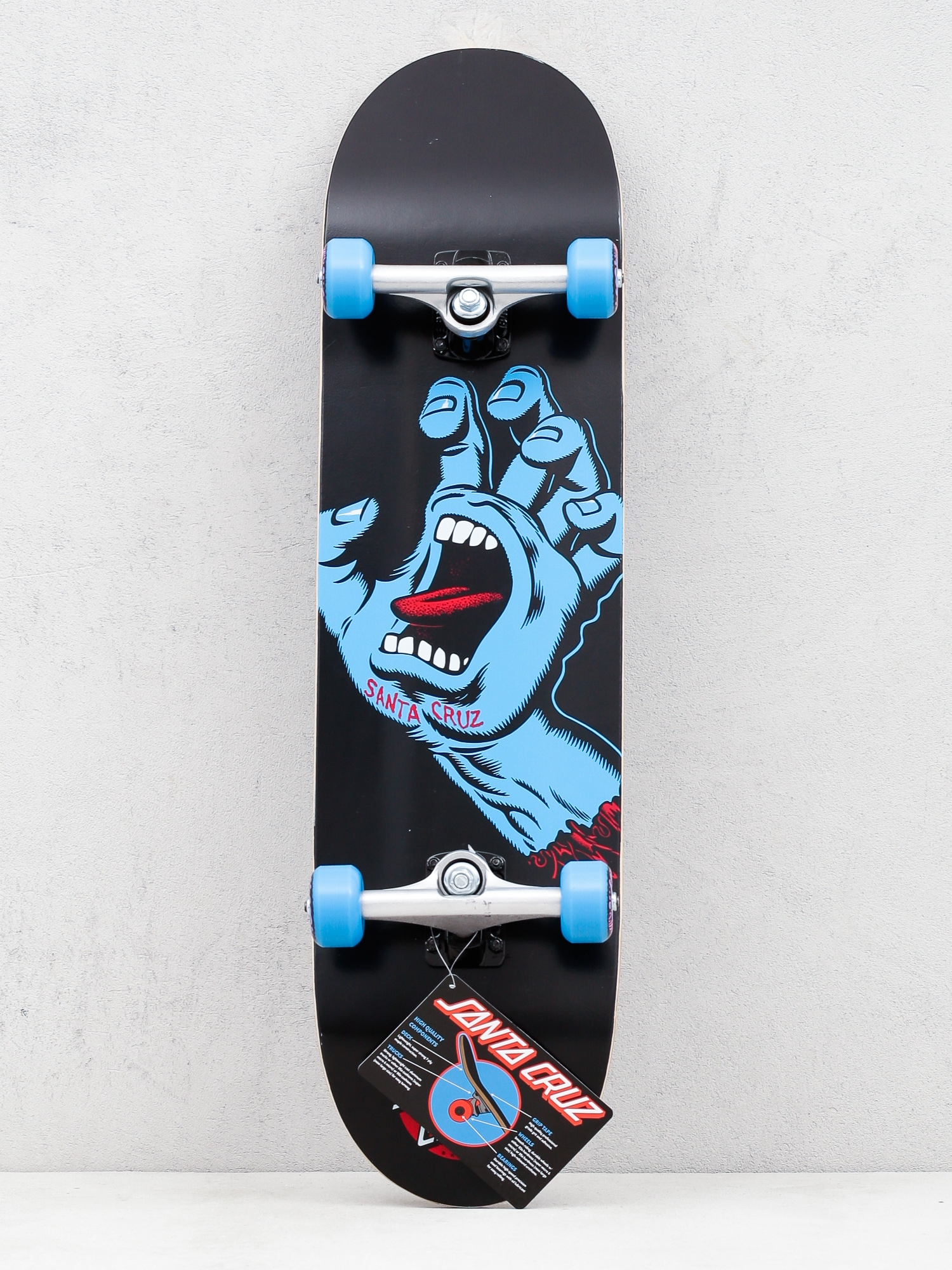 Скейтборд Santa Cruz Screaming Hand Full Sk8 (black/blue)