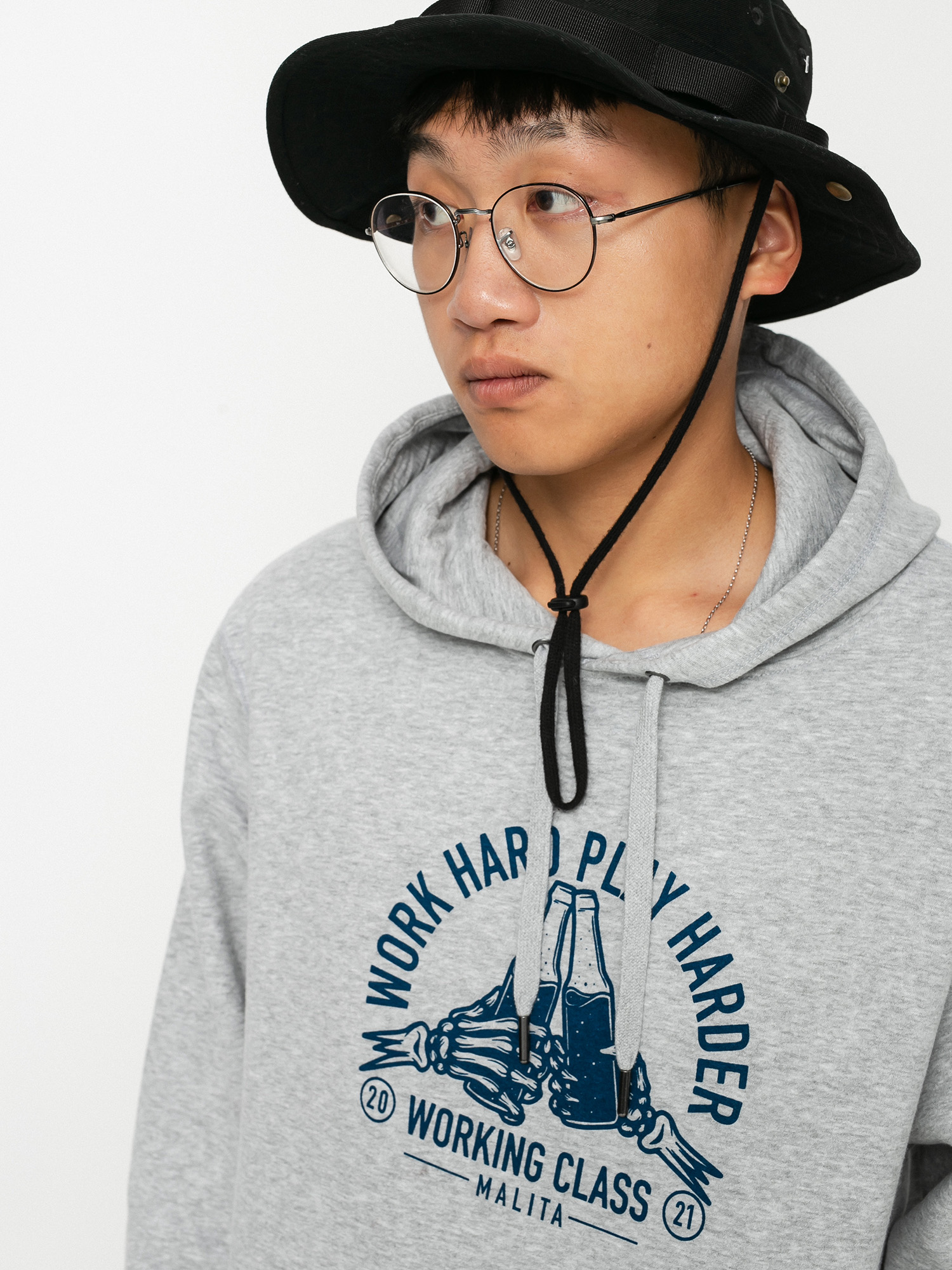 Худі Malita Bottles HD (heather grey)