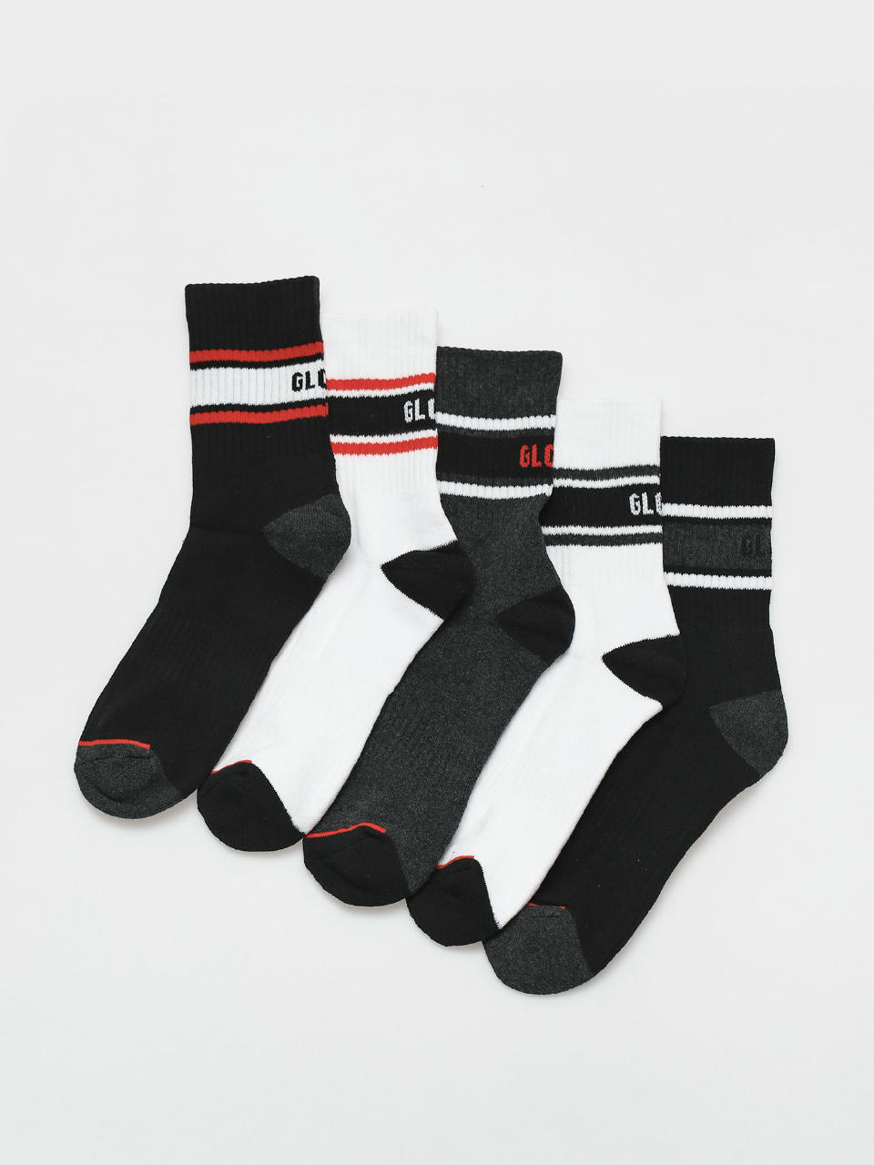  Шкарпетки Globe Triple Stripe Crew 5 Pack (assorted)