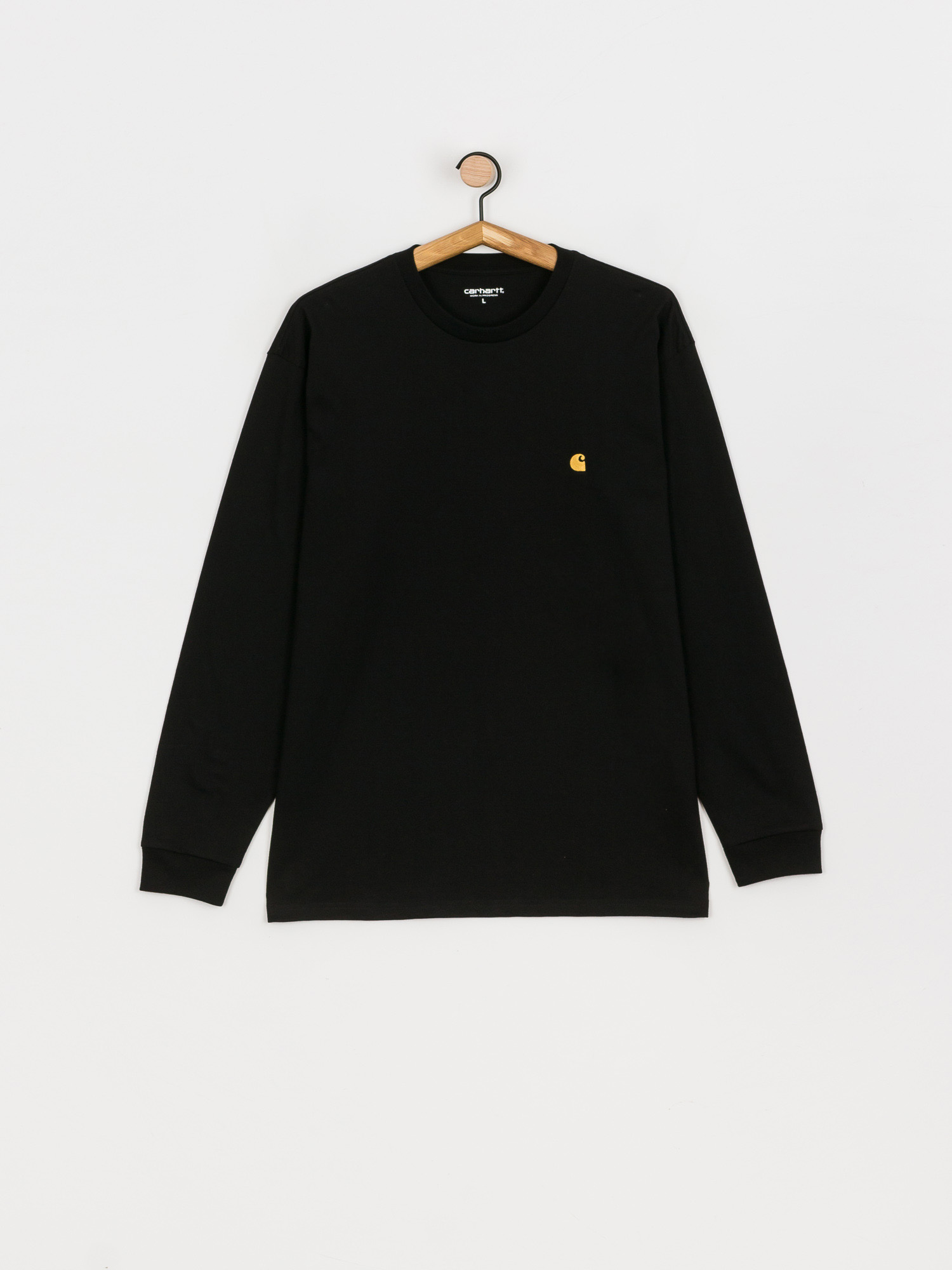 Лонгслів Carhartt WIP Chase (black/gold)
