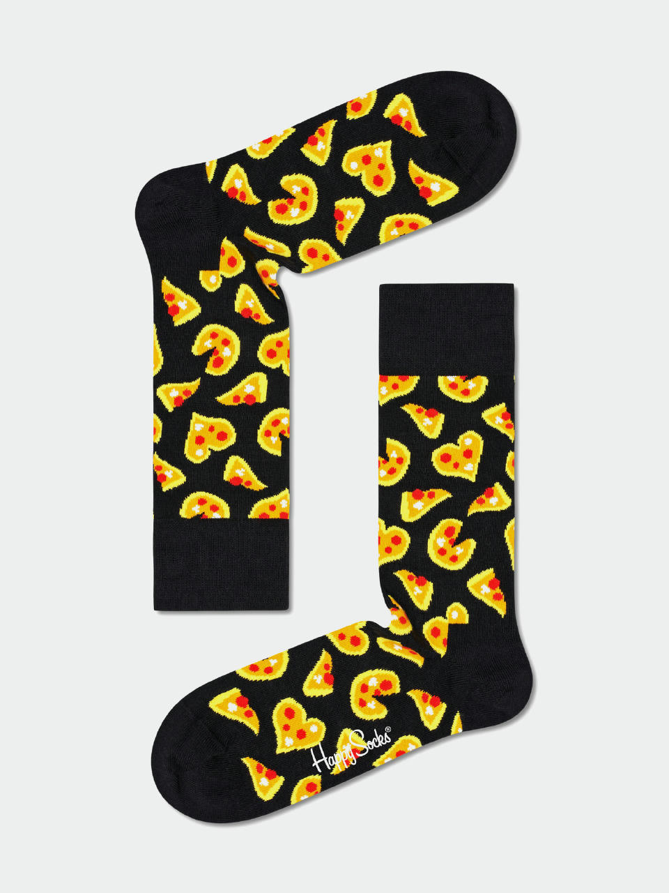  Шкарпетки Happy Socks Pizza Love (black/yellow)