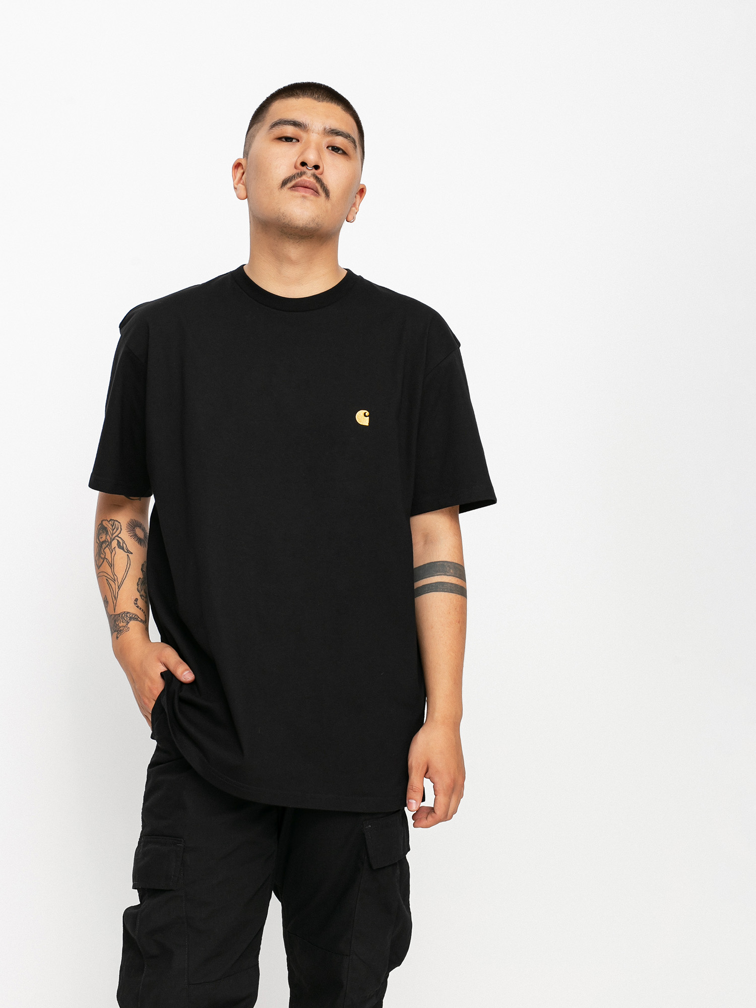 Футболка Carhartt WIP Chase (black/gold)