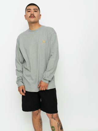 Лонгслів Carhartt WIP Chase (grey heather/gold)