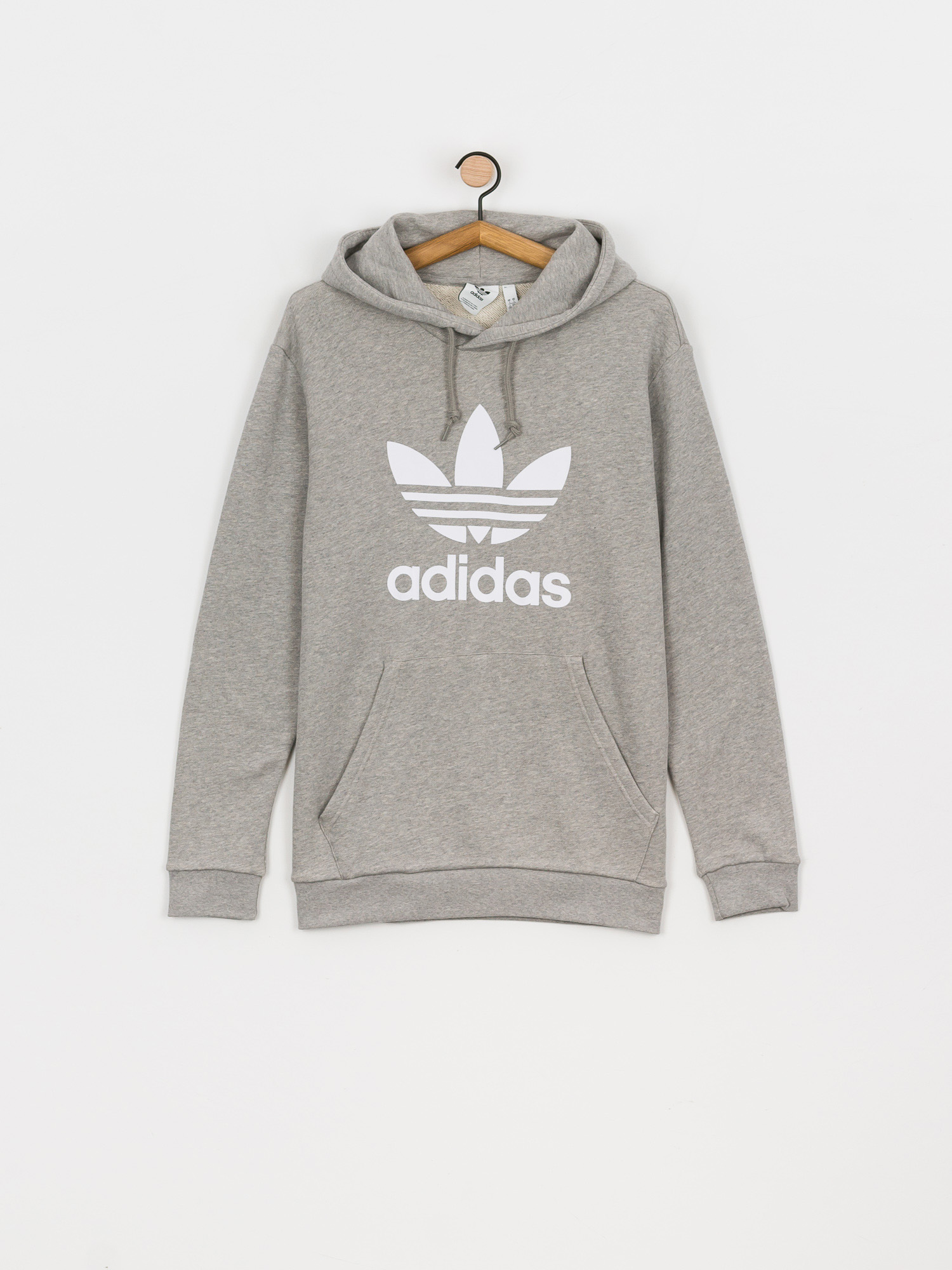 Худі adidas Originals Trefoil HD (mgreyh/white)