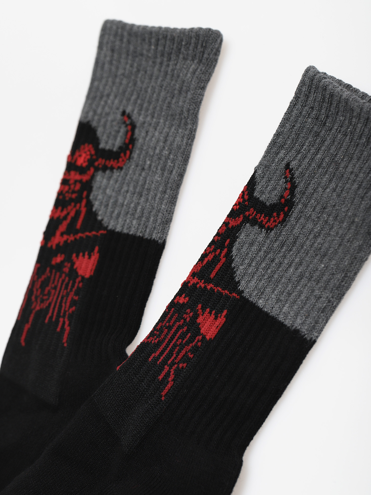  Шкарпетки Toy Machine Hell Monster Crew (grey/black)