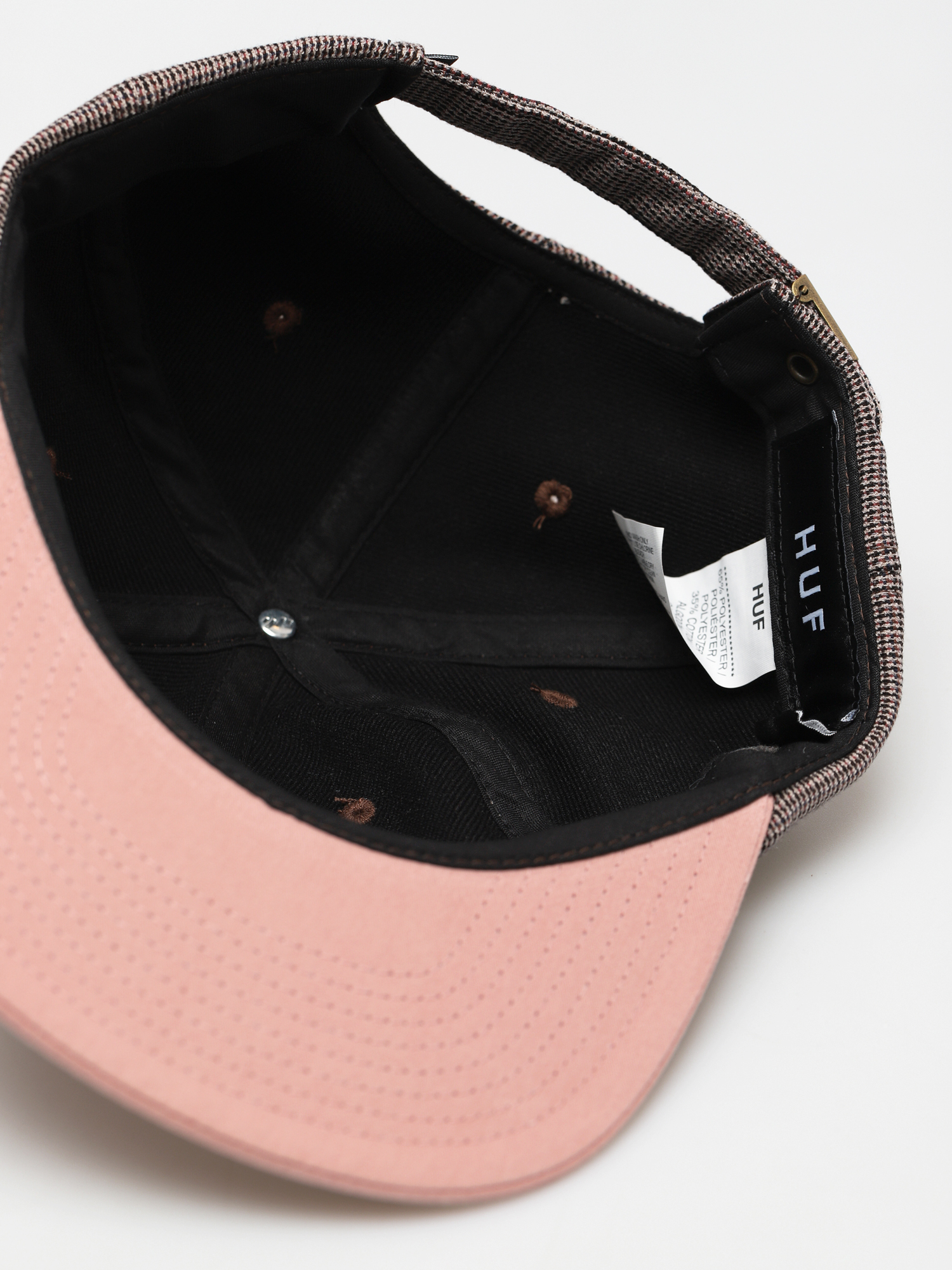 Кепка HUF Micro Houndstooth 6 Panel (dusty rose)