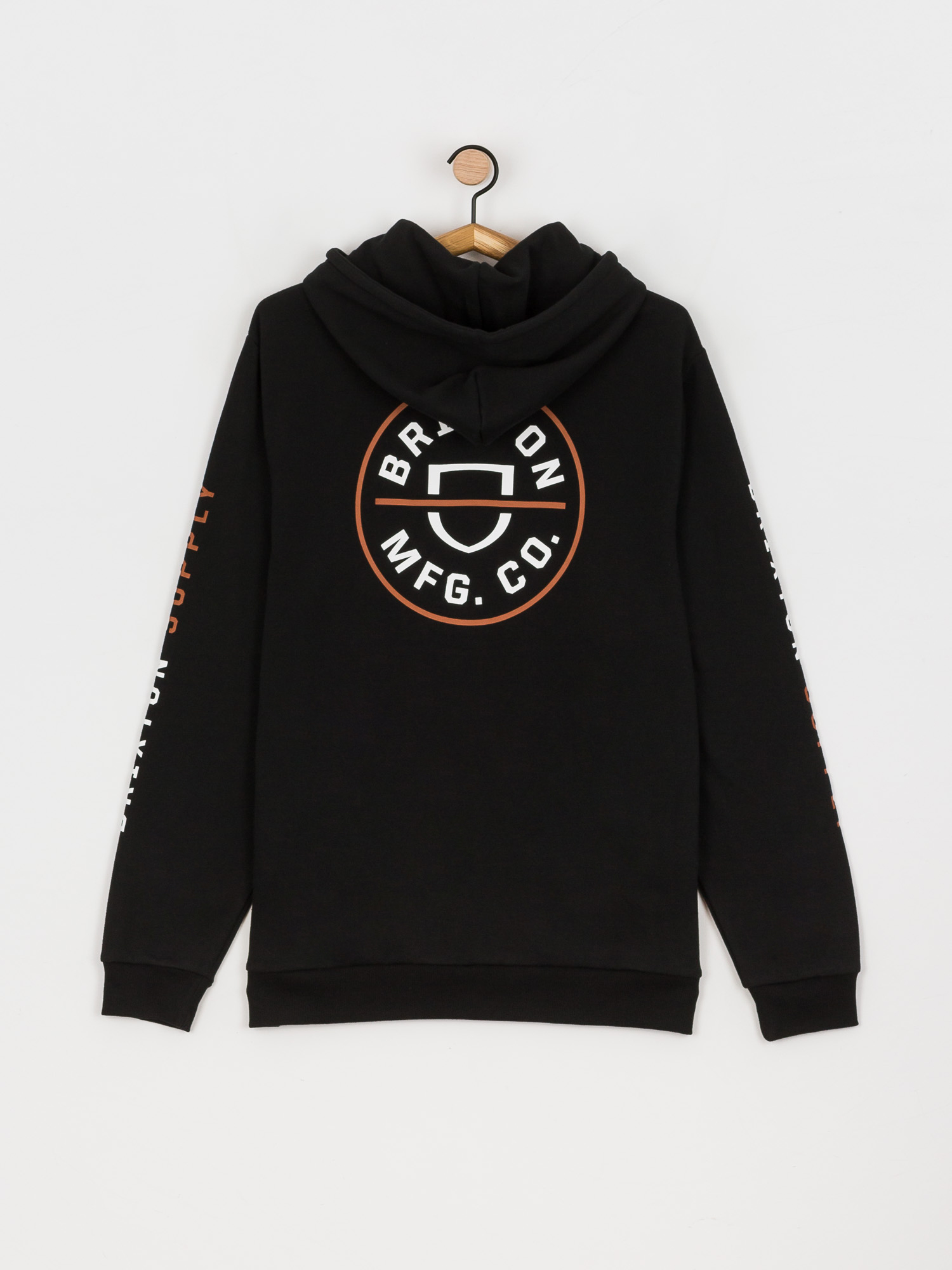 Худі Brixton Crest HD (black/caramel/white)