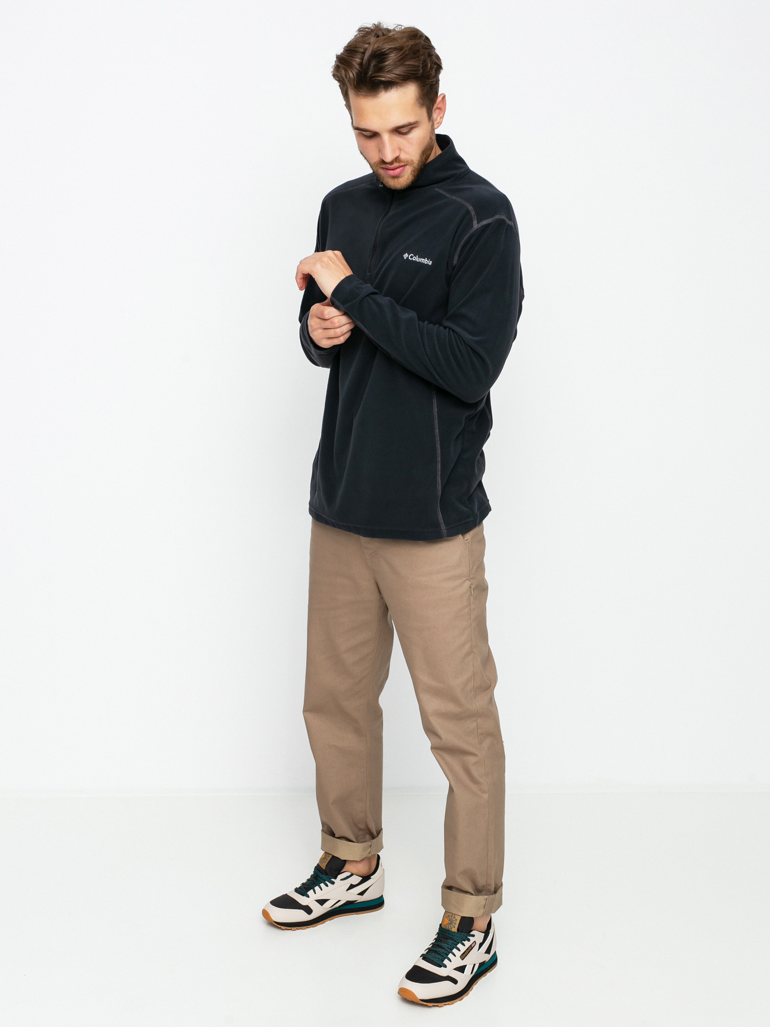 Чоловічий Флісовий светр Columbia Klamath Range II (black)