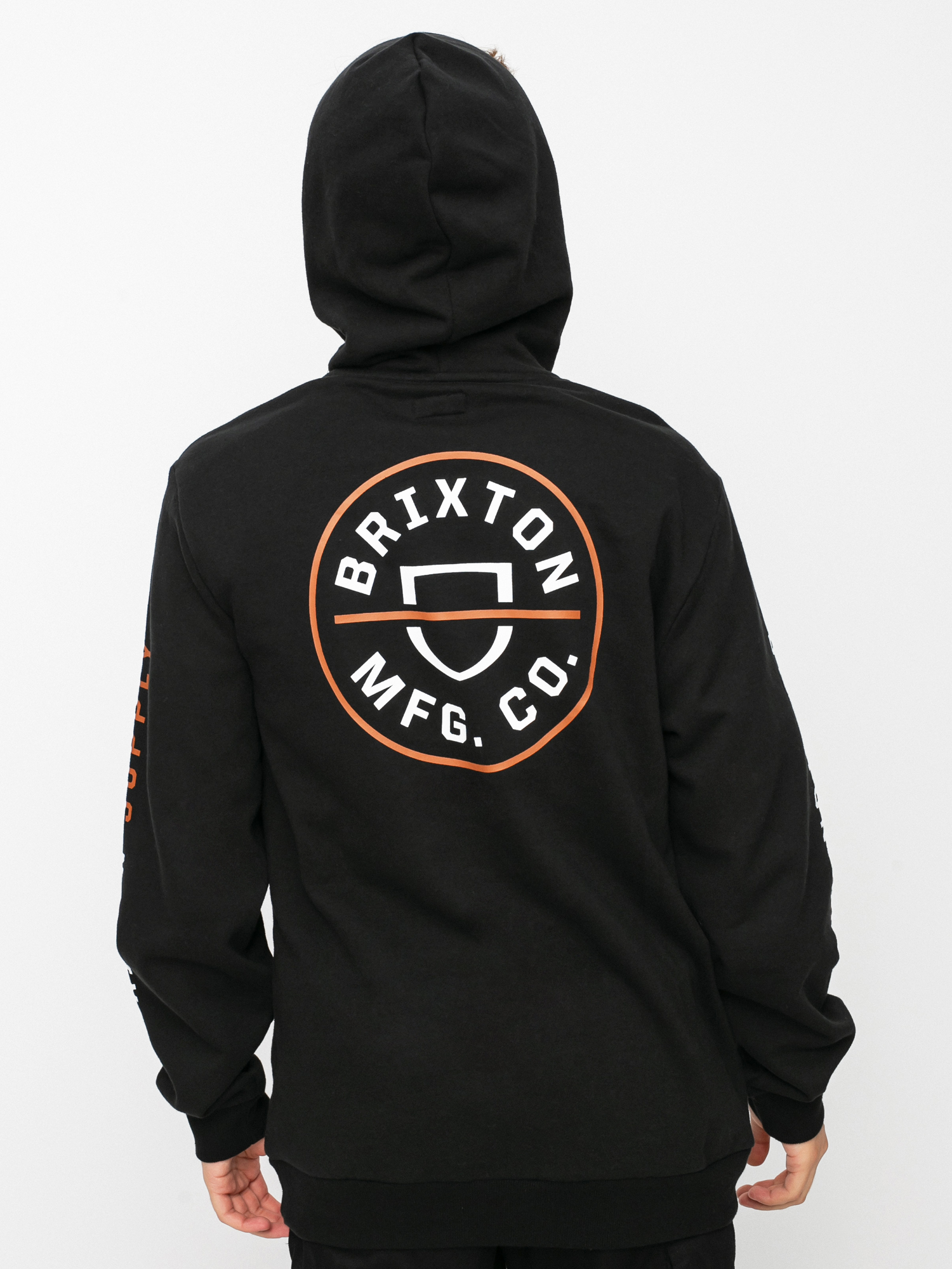 Худі Brixton Crest HD (black/caramel/white)