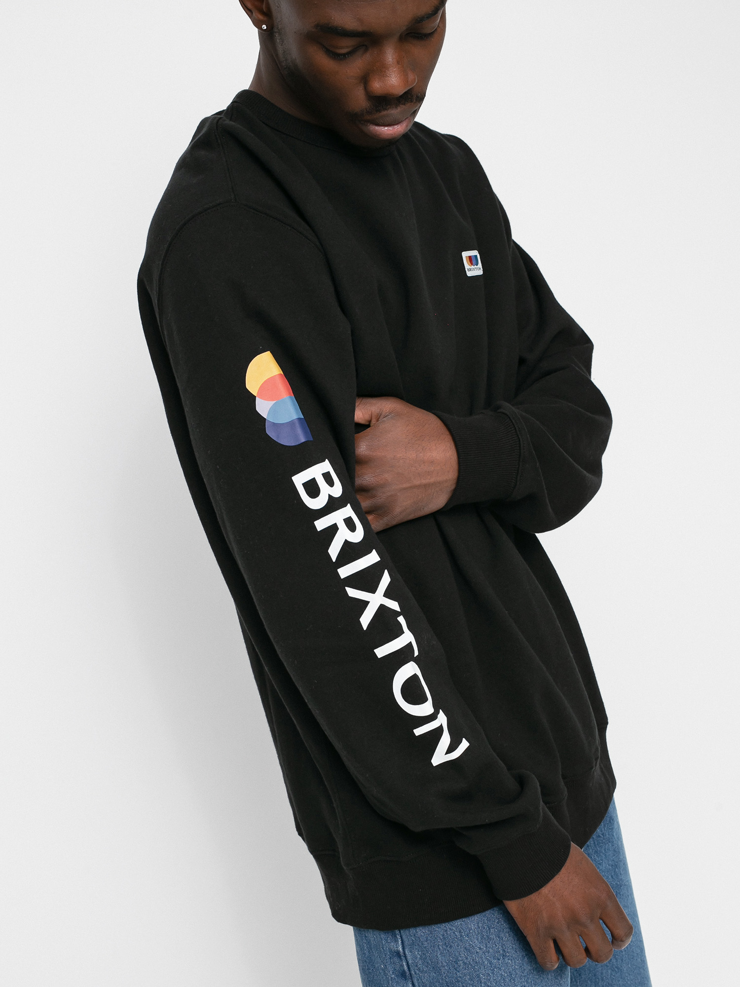 Світшот Brixton Alton Crew (black)