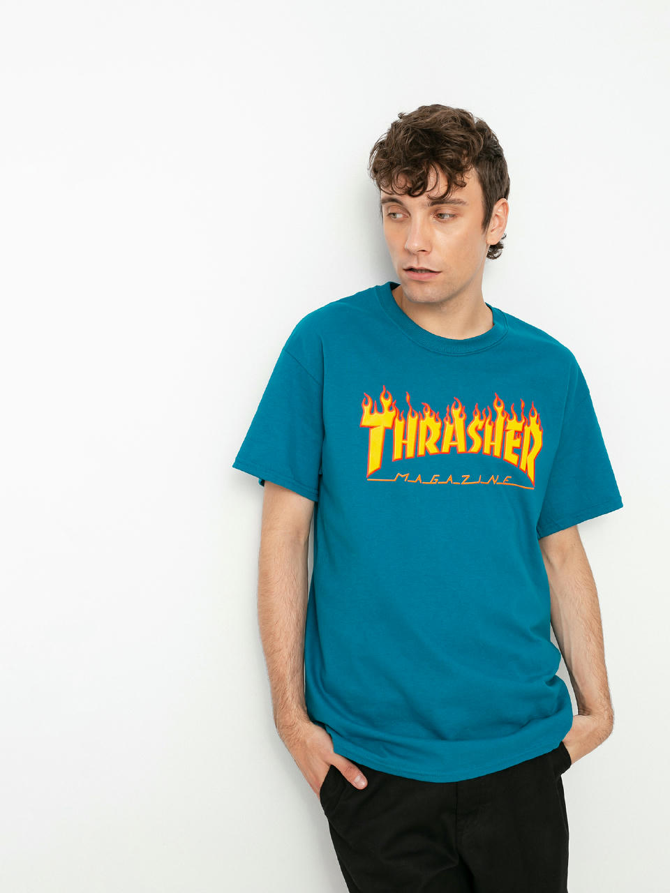 Футболка Thrasher Flame Logo (galapagos)