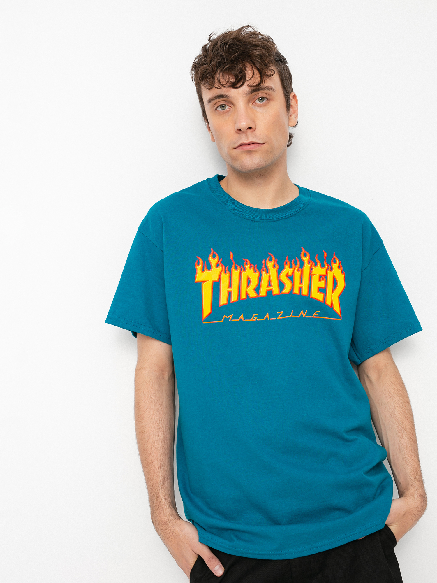 Футболка Thrasher Flame Logo (galapagos)