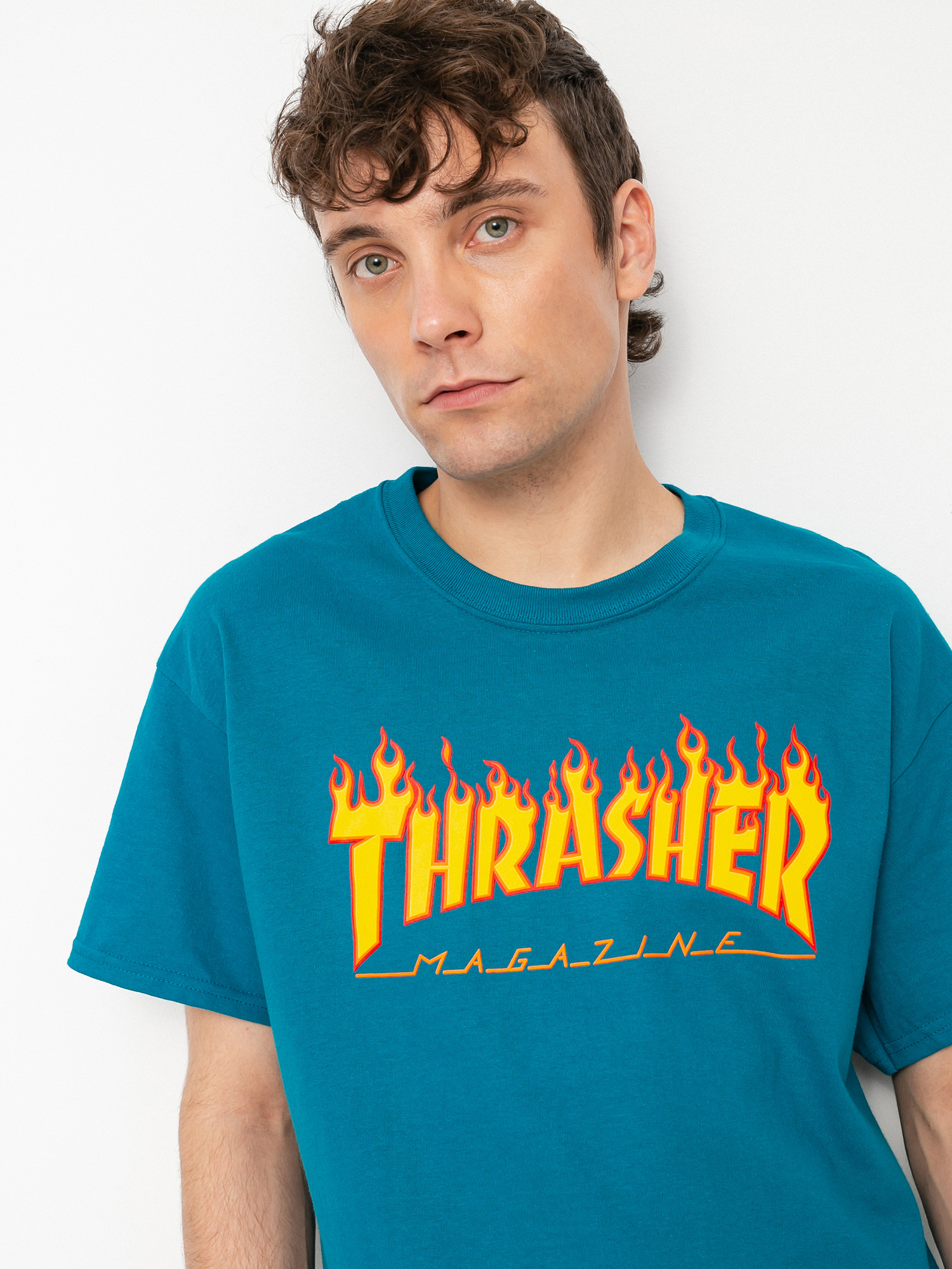 Футболка Thrasher Flame Logo (galapagos)