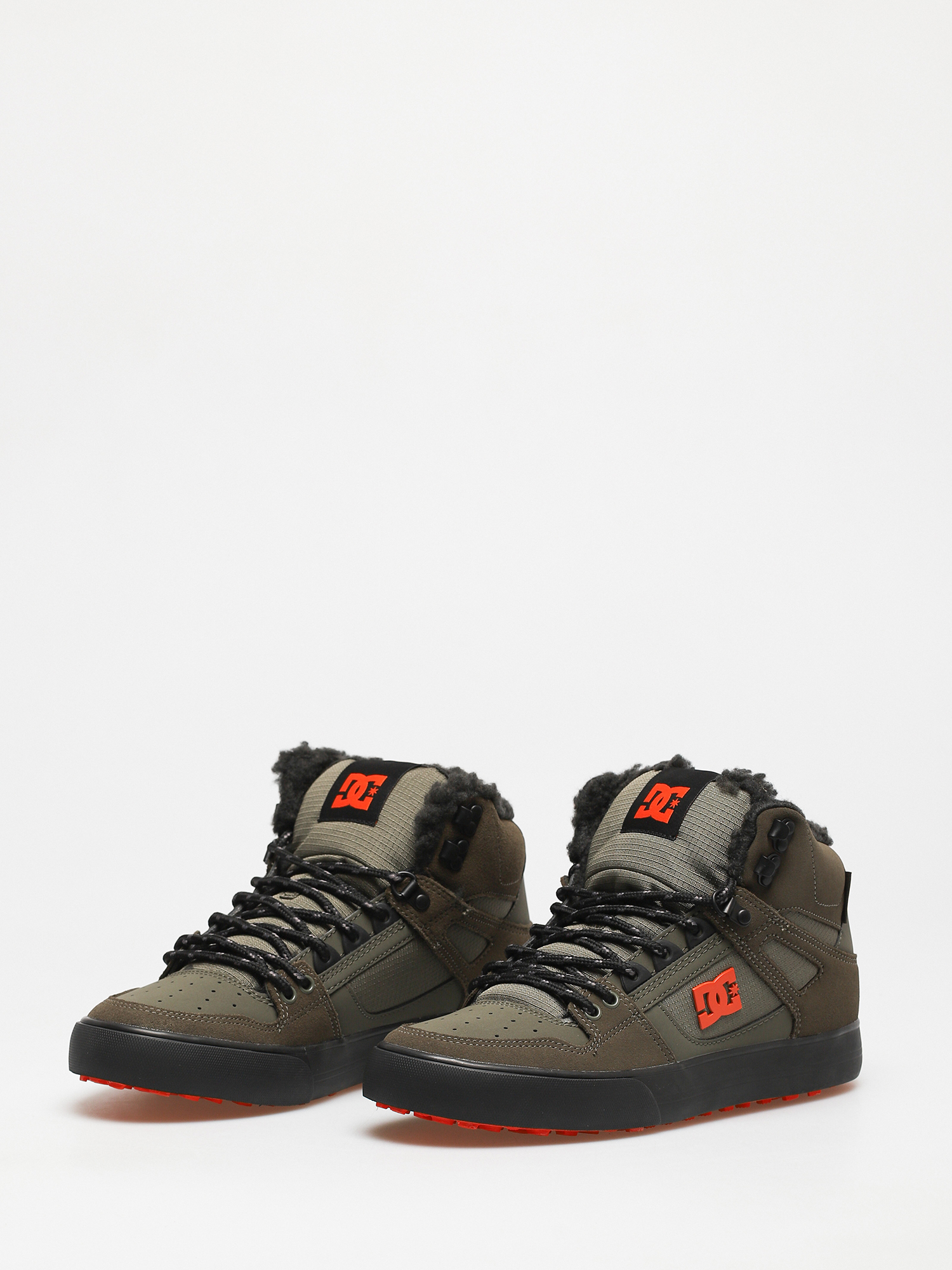 Взуття DC Pure High Top Wc Wnt (dusty olive/orange)