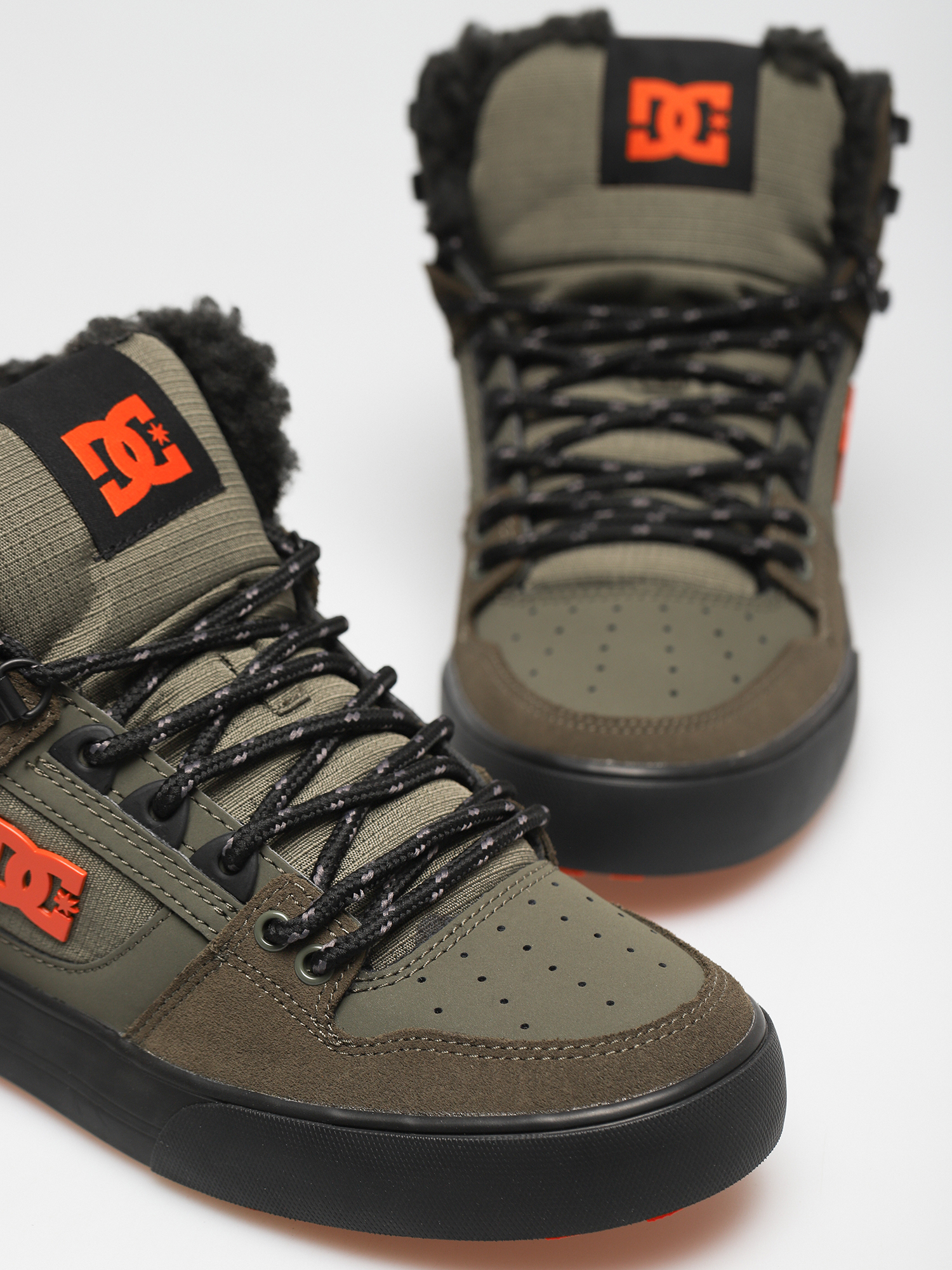 Взуття DC Pure High Top Wc Wnt (dusty olive/orange)