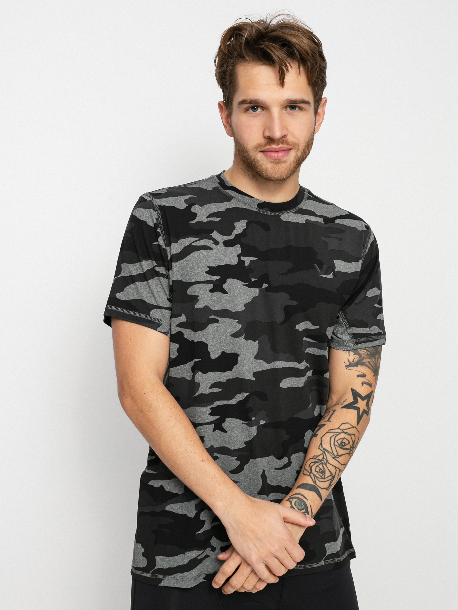 Футболка RVCA Sport Vent Lycra (camo ii)