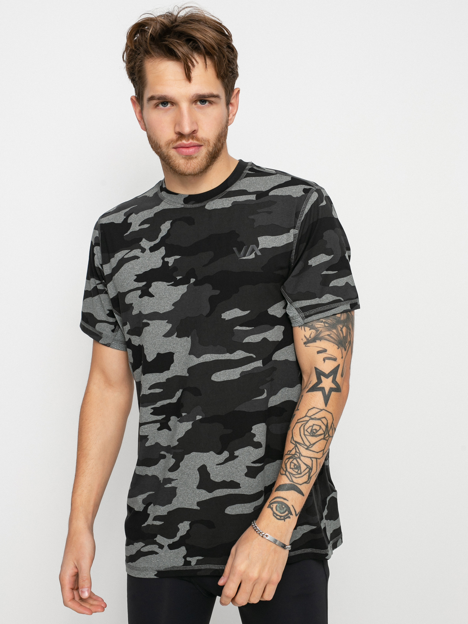 Футболка RVCA Sport Vent Lycra (camo ii)