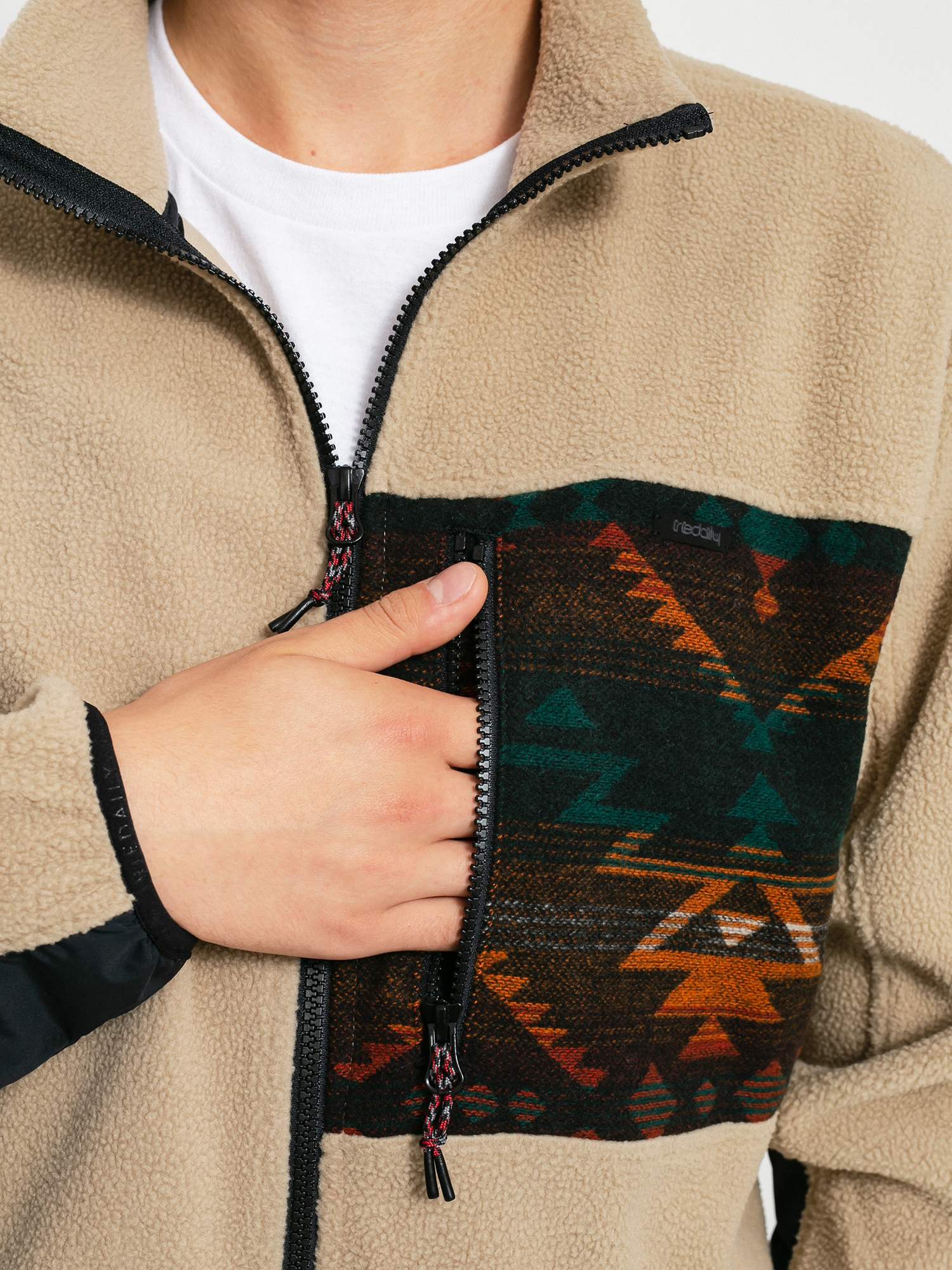 Чоловічий Флісовий светр Iriedaily Wonderer Track (khaki)