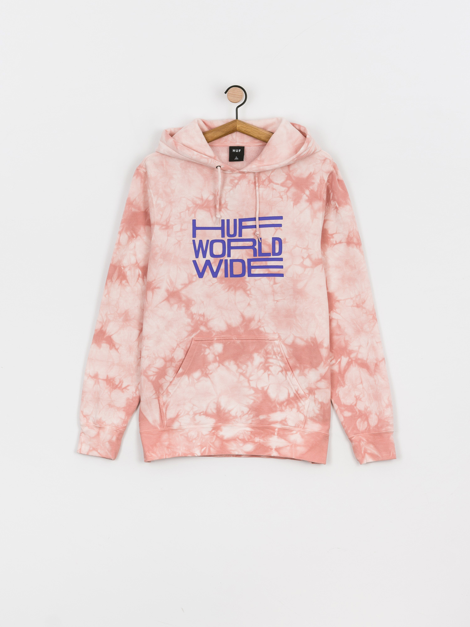 Худі HUF Broadcast Tiedye HD (coral)