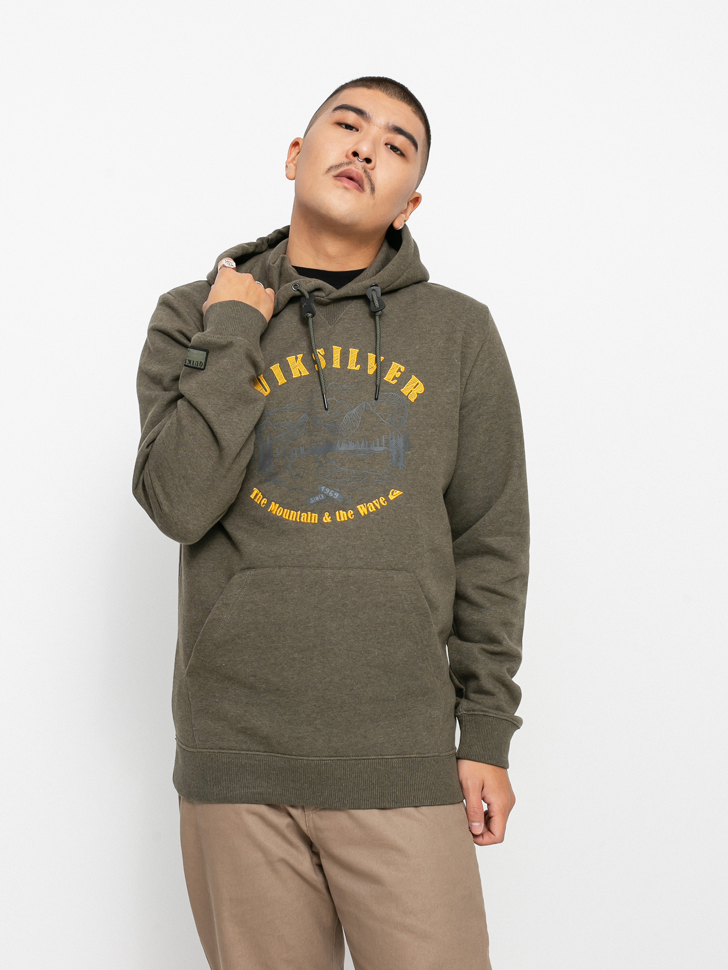 Чоловіча Термосвітшот Quiksilver Big Logo Snow HD (grape leaf)