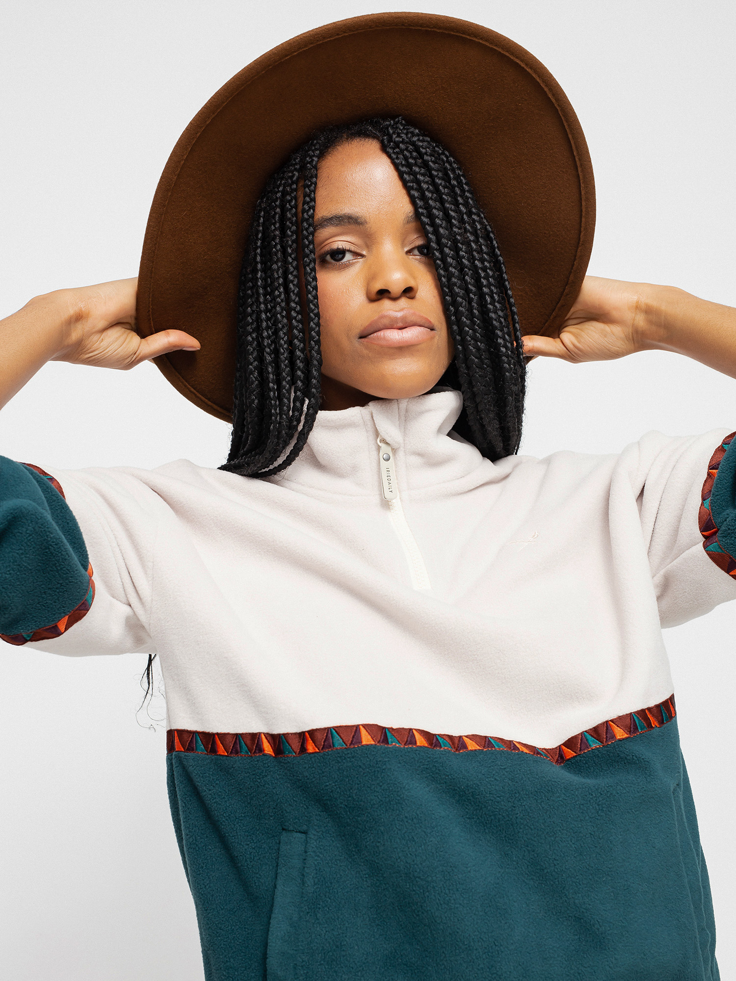 Жіночий Флісовий светр Iriedaily Holina Fleece Troyer (dark teal)