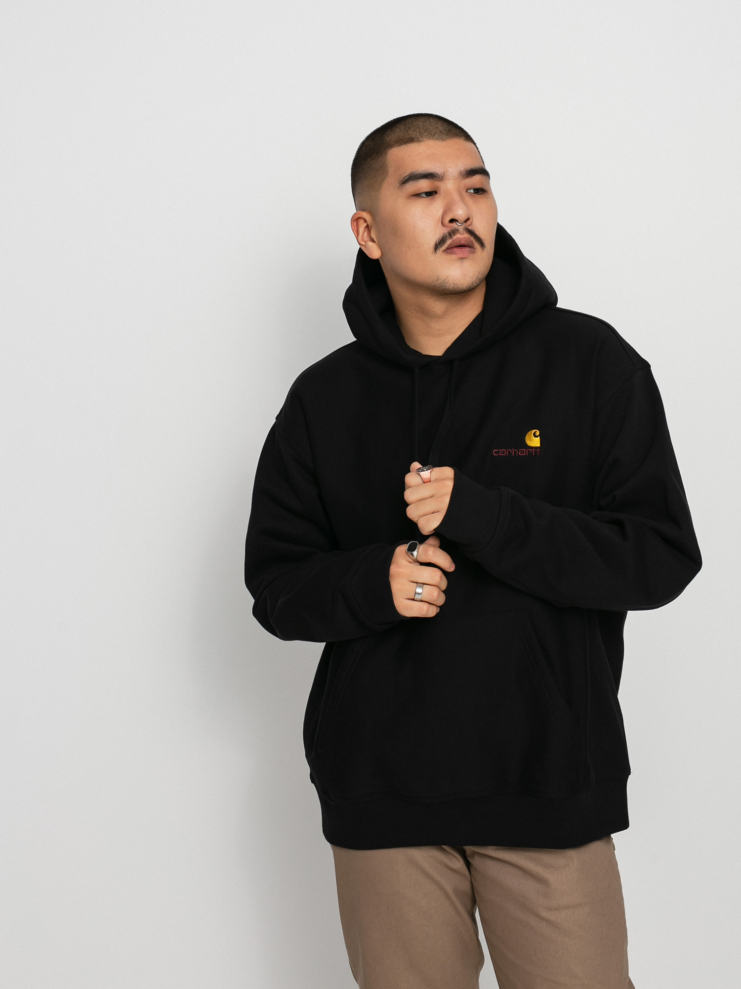 Худі Carhartt WIP American Script HD (black)