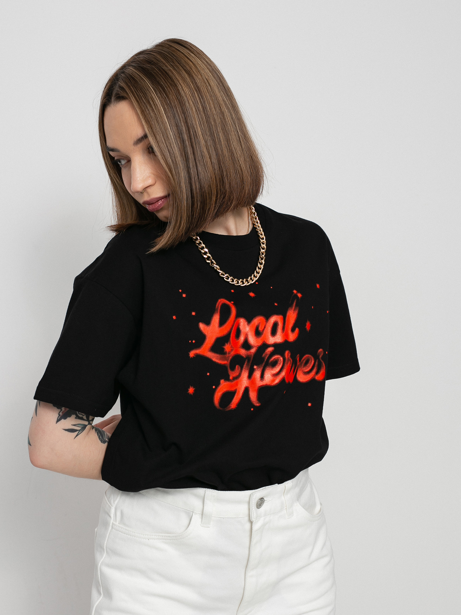 Футболка Local Heroes Lh Red Airbrush Oversized Wmn (black)