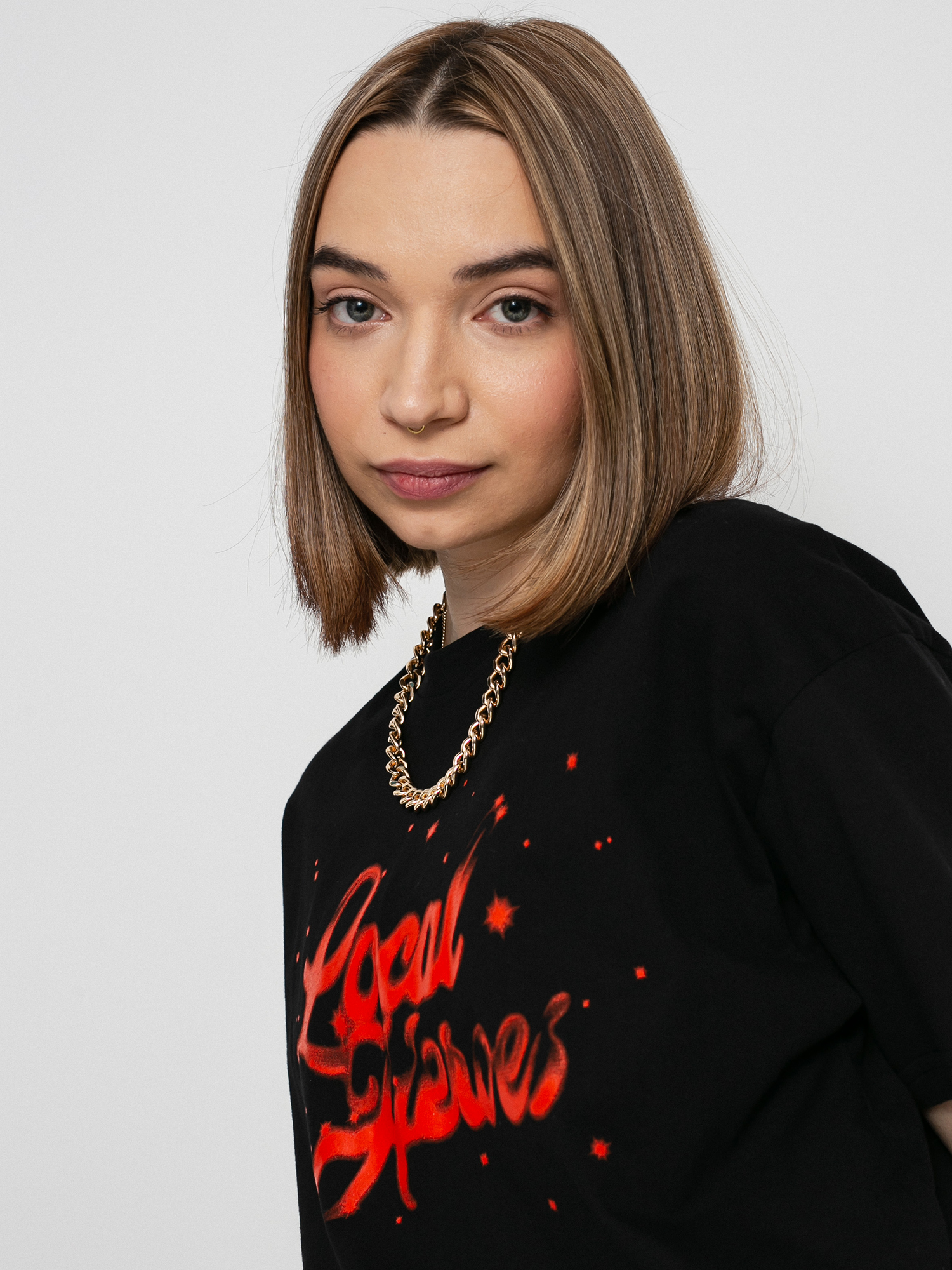 Футболка Local Heroes Lh Red Airbrush Oversized Wmn (black)