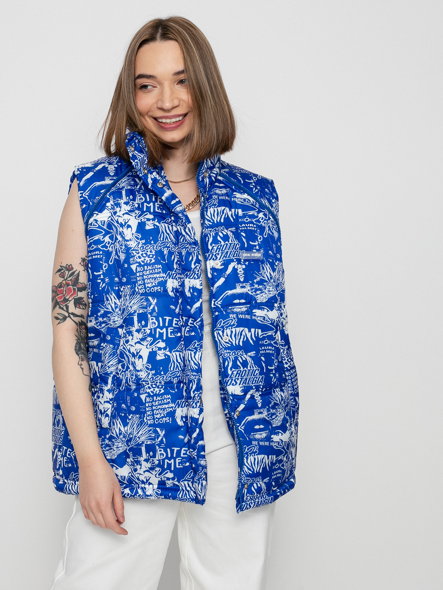 Куртка Local Heroes Riot Puff Wmn (blue/white)