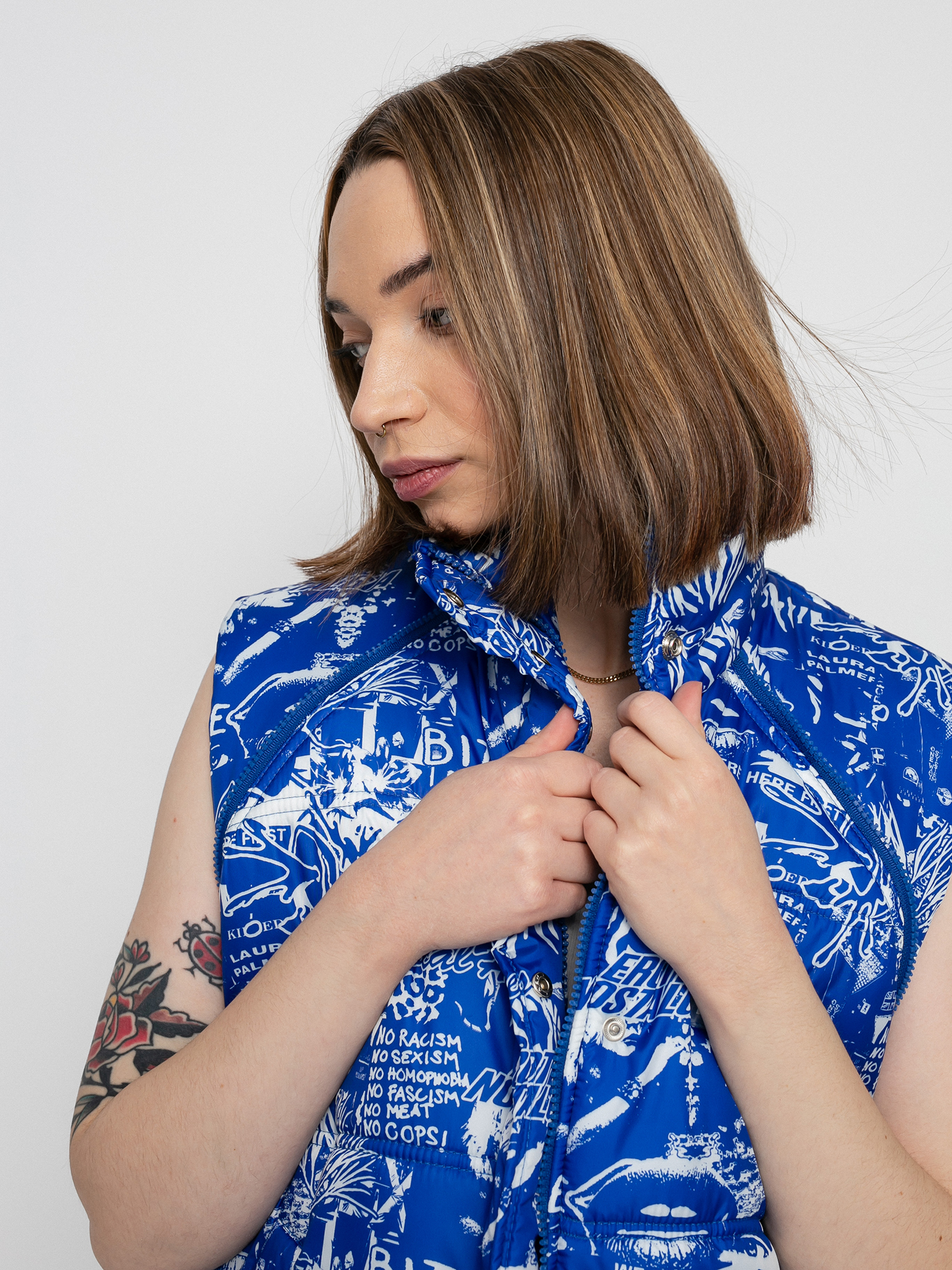 Куртка Local Heroes Riot Puff Wmn (blue/white)