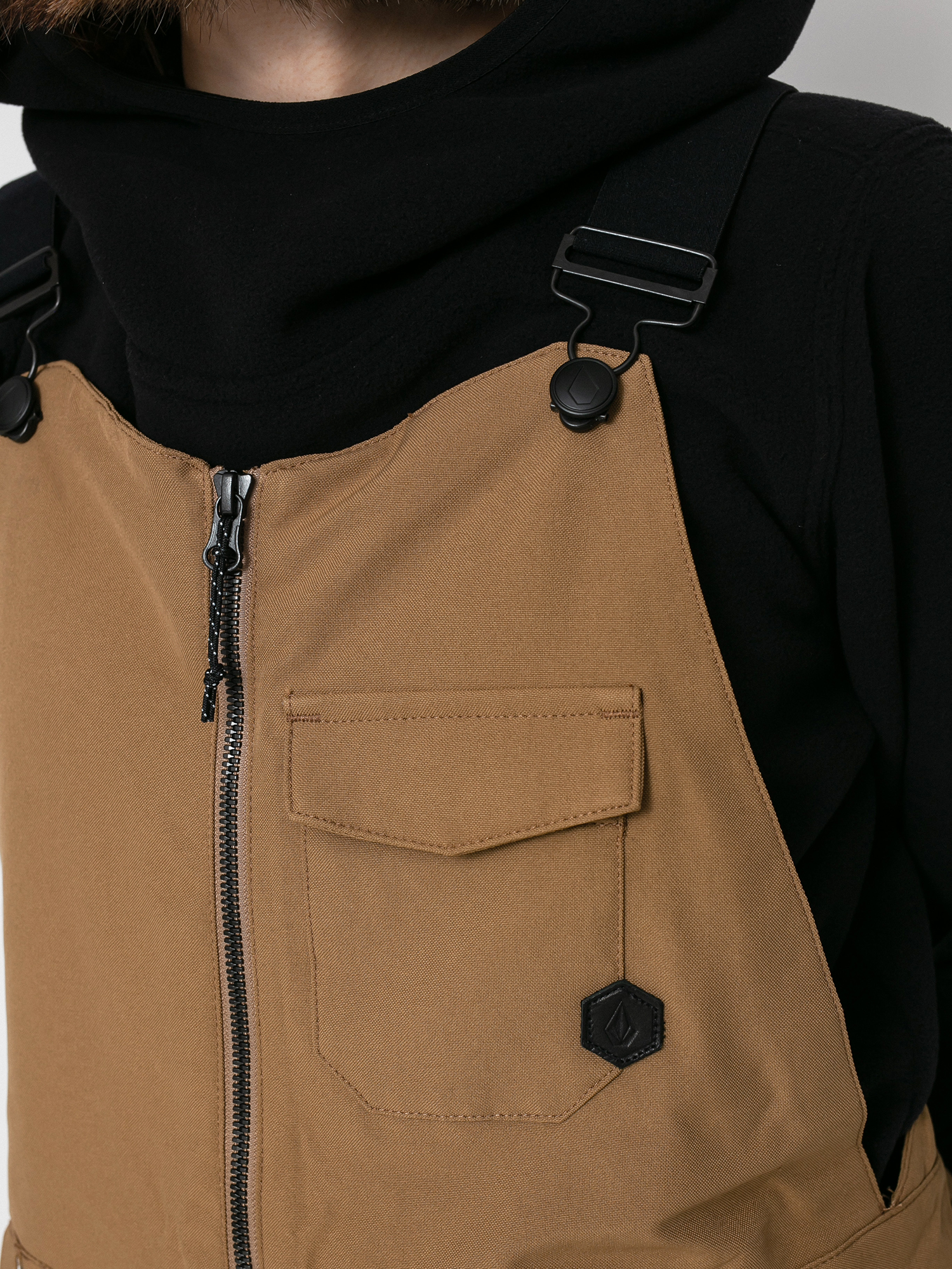 Жіночі Сноубордичні штани Volcom Swift Bib Overall (coffee)