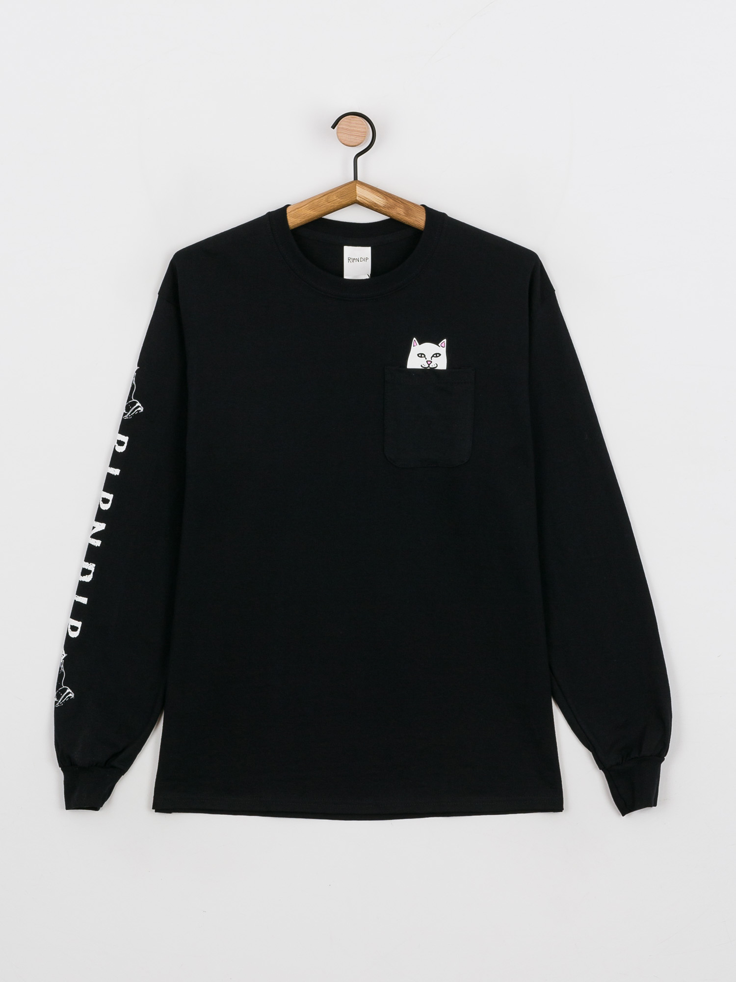 Лонгслів RipNDip Lord Nermal Pocket (black)