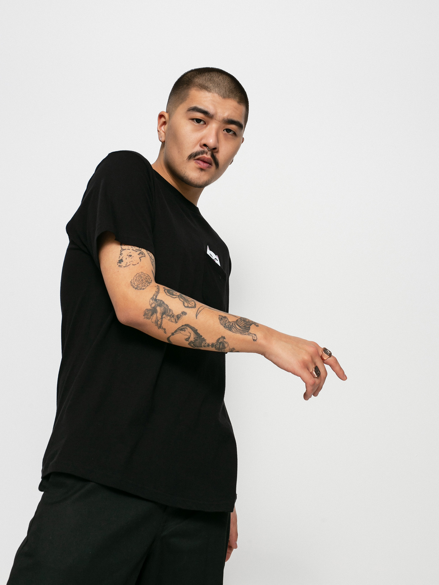 Футболка RipNDip Lord Nermal Pocket (black)