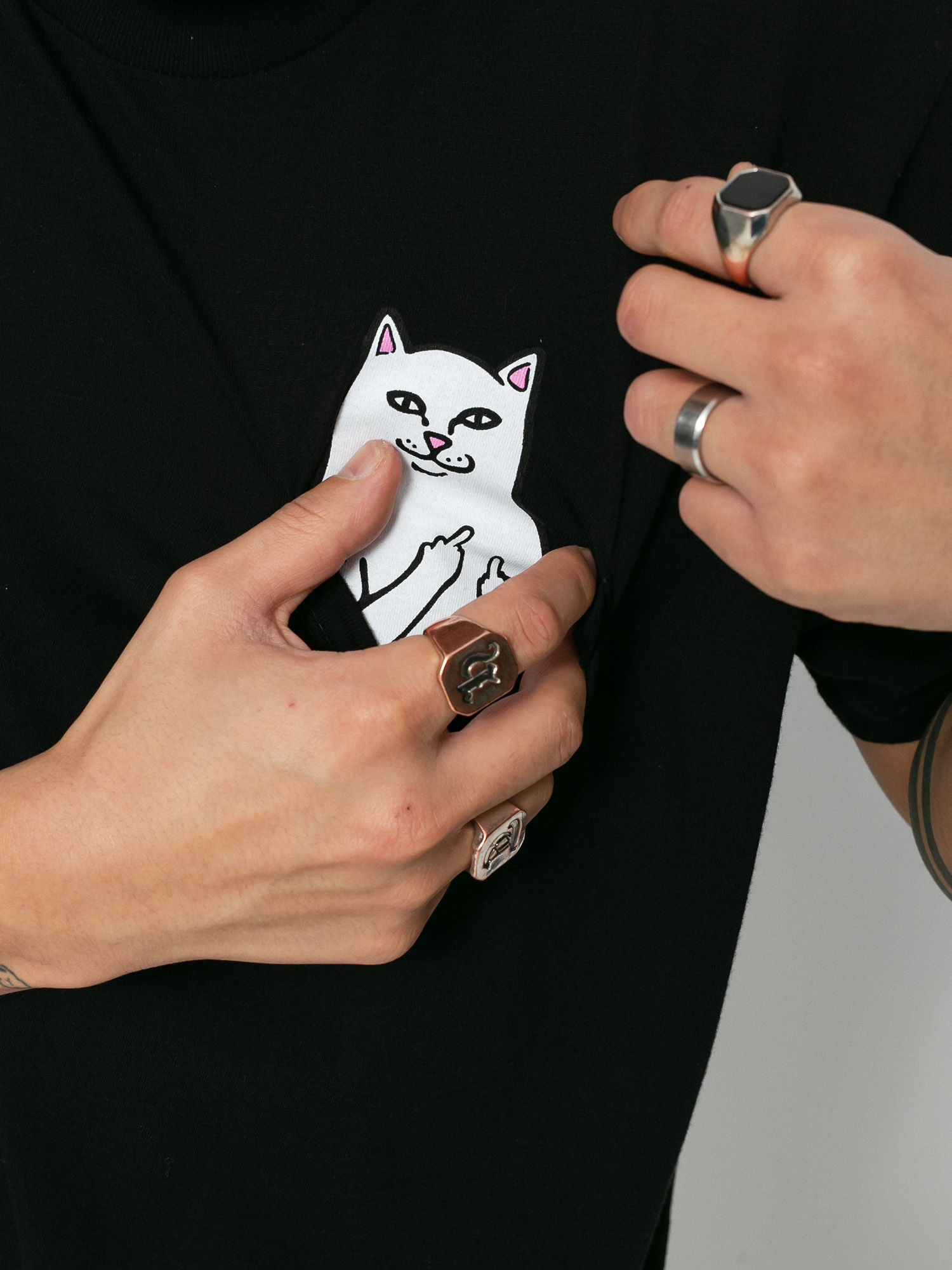 Футболка RipNDip Lord Nermal Pocket (black)