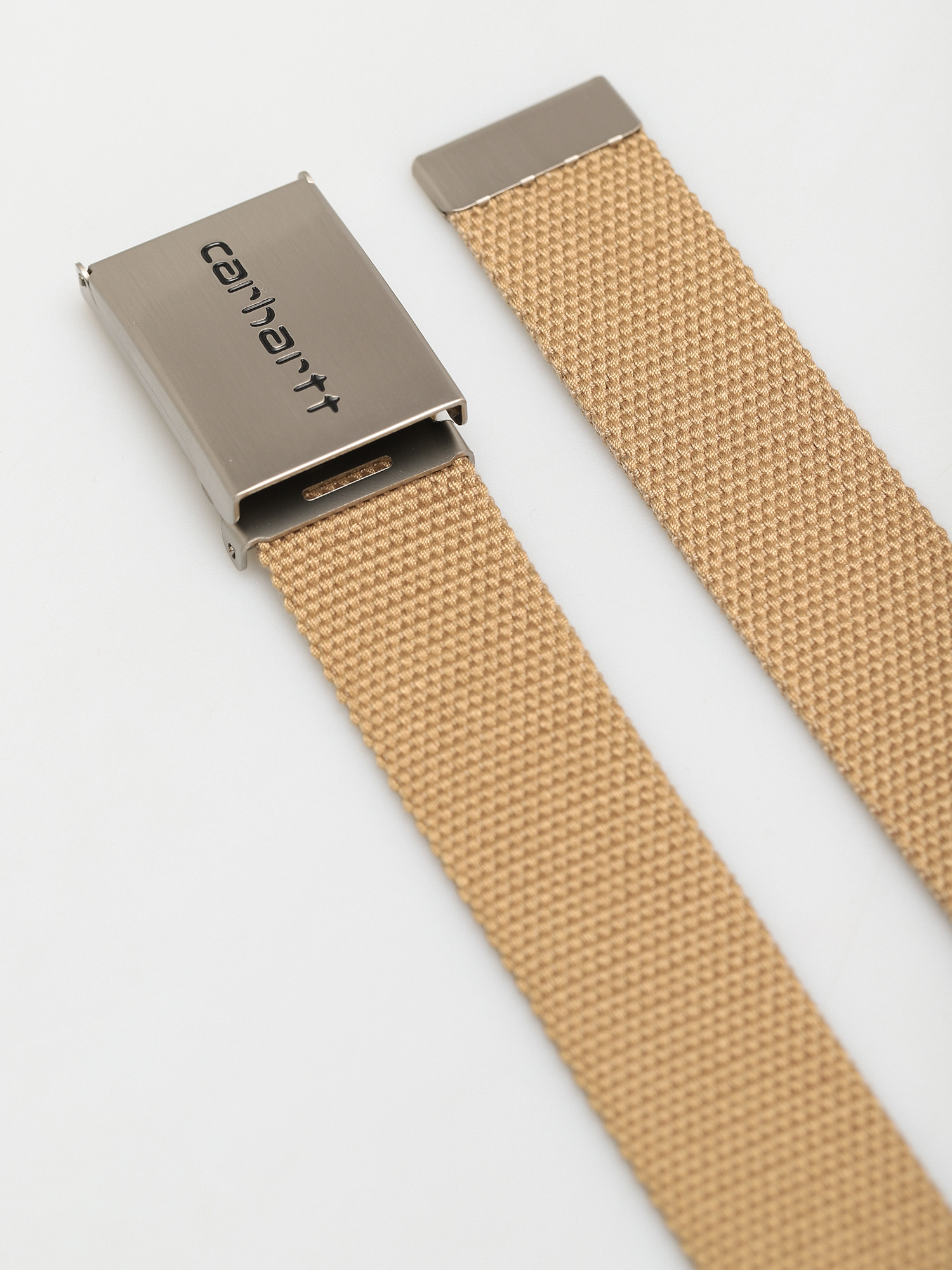Ремінь Carhartt WIP Clip Belt Chrome (dusty h brown)