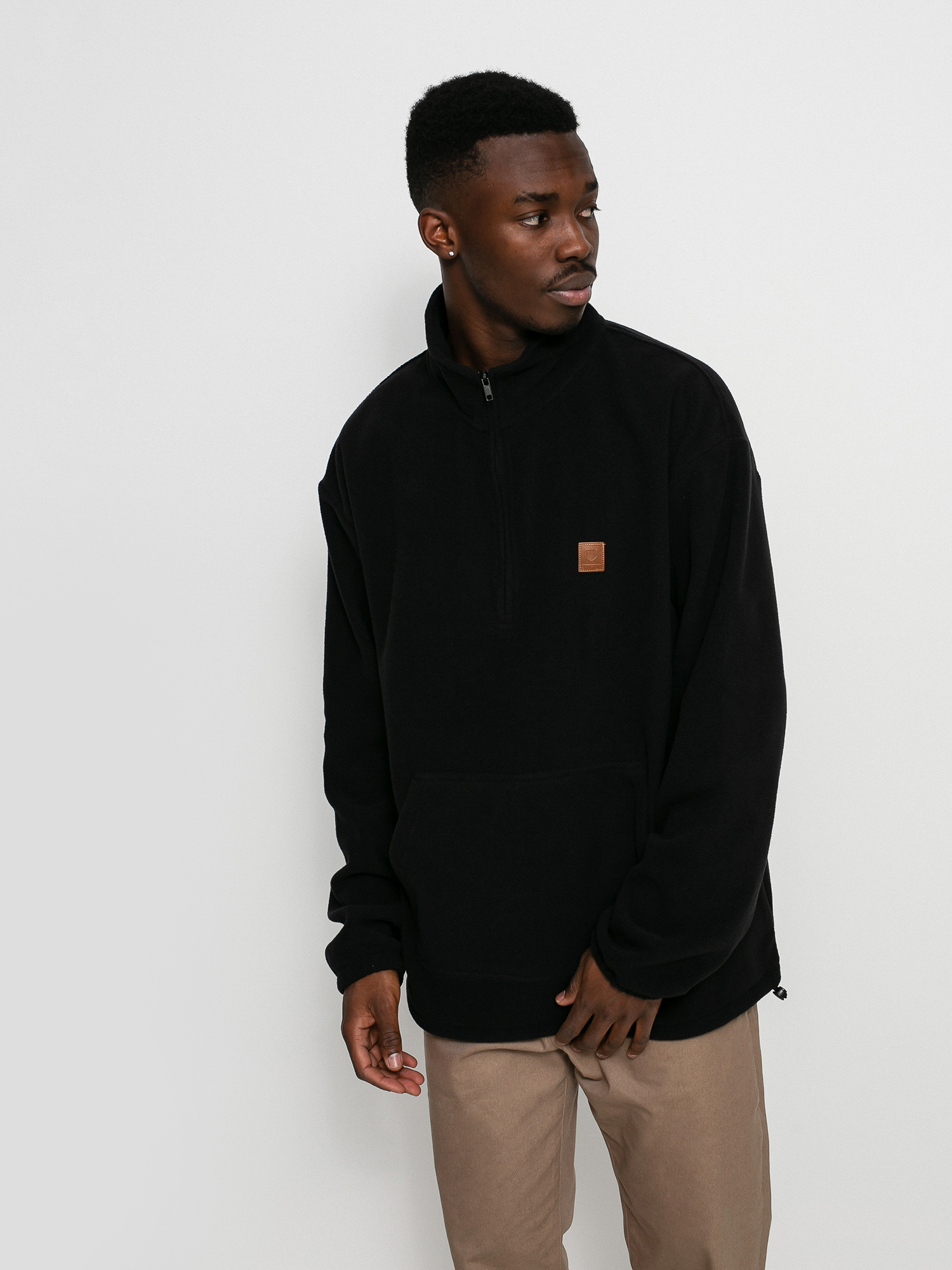 Худі Brixton Beta Mock Neck 1/2 Zip HD (black)