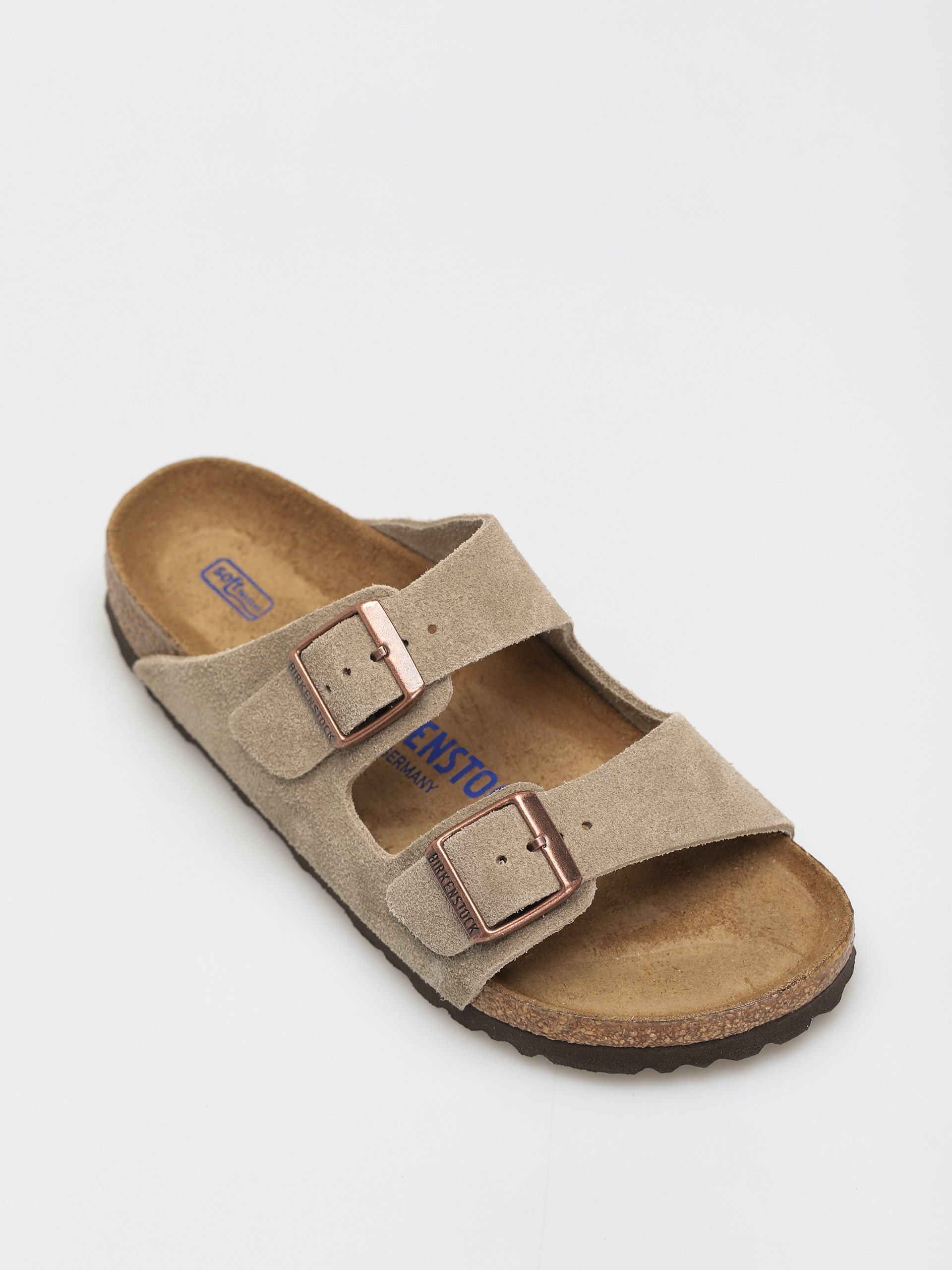Шльопанці Birkenstock Arizona Sfb Narrow Wmn (taupe suede leather)