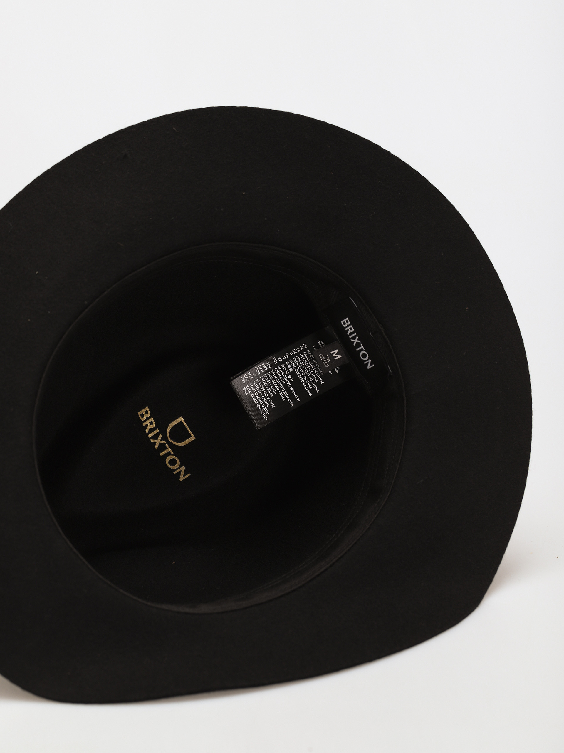 Капелюх Brixton Wesley Packable Fedora (black/black)