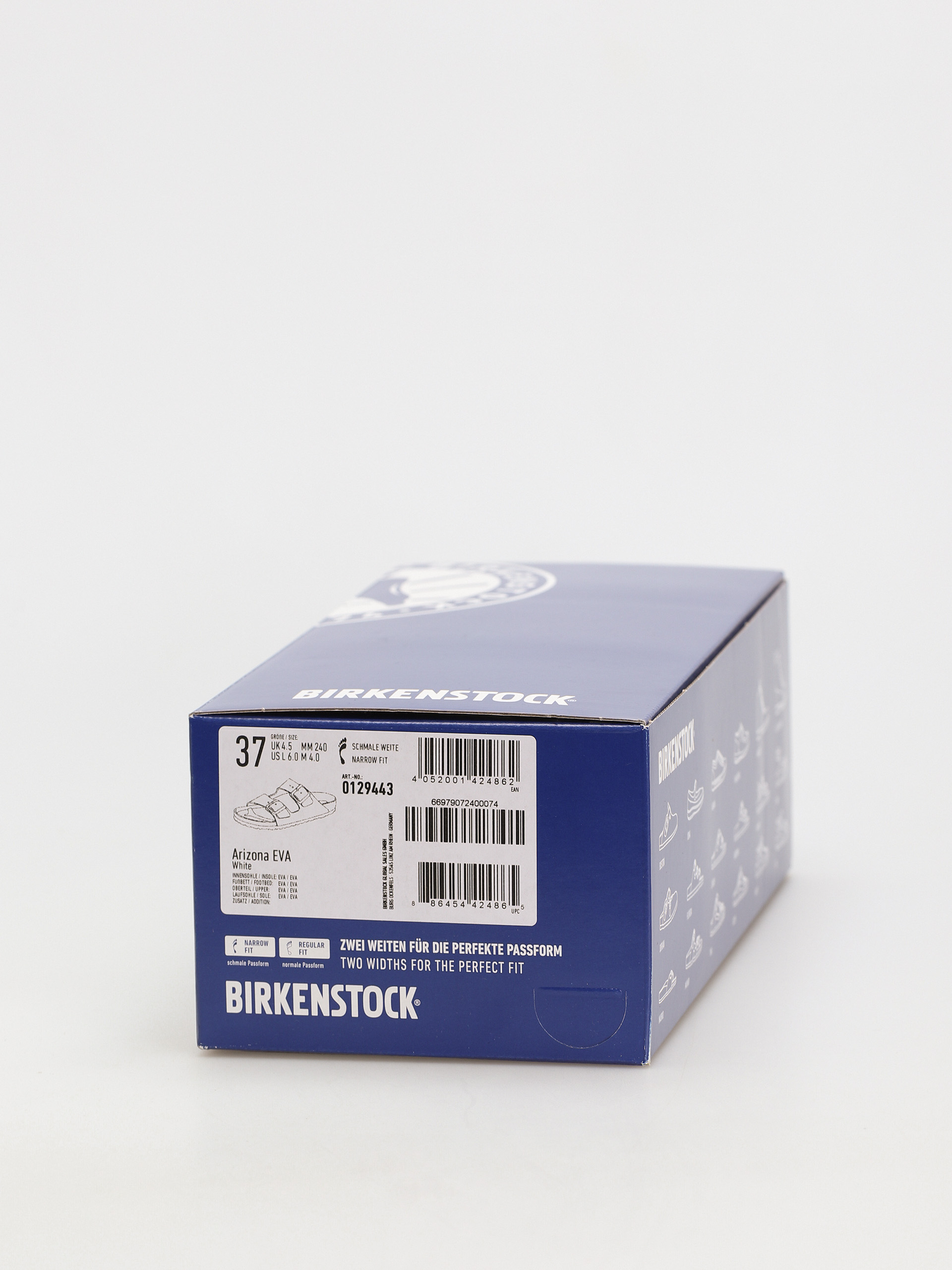 Шльопанці Birkenstock Arizona Eva Narrow Wmn (white)