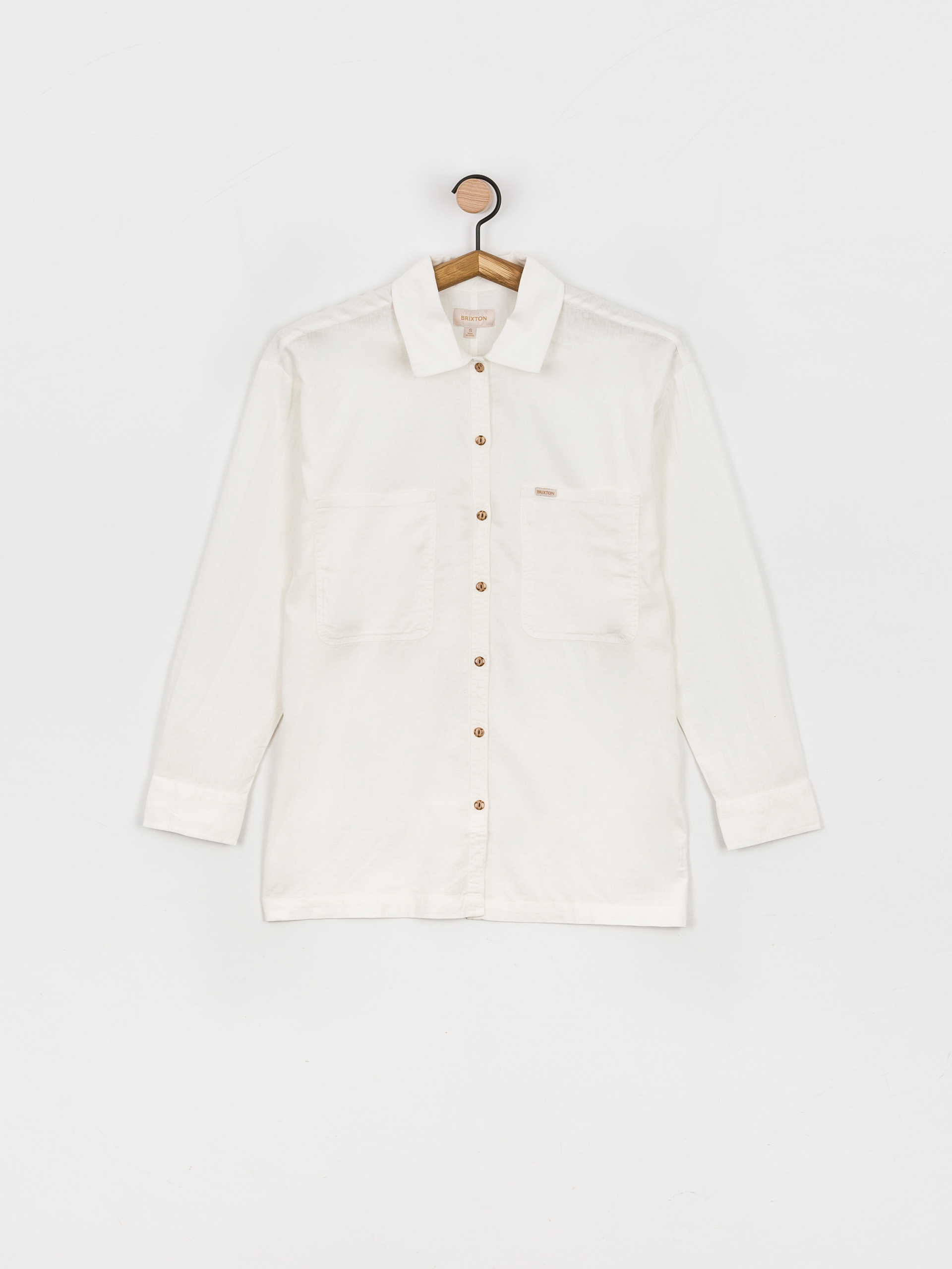 Сорочка Brixton Bowery Overshirt Wmn (white)