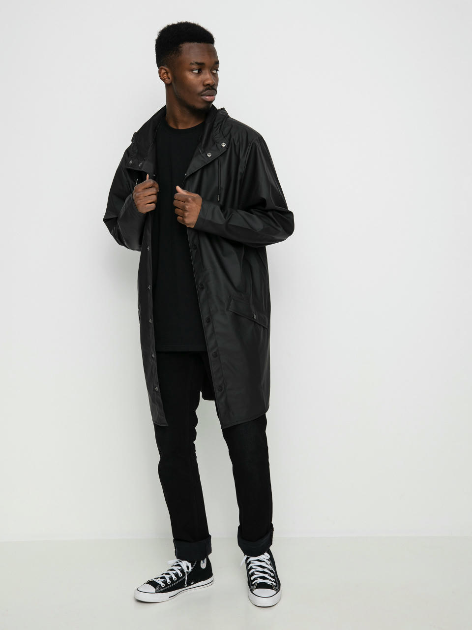 Куртка Rains Long Jacket (black)