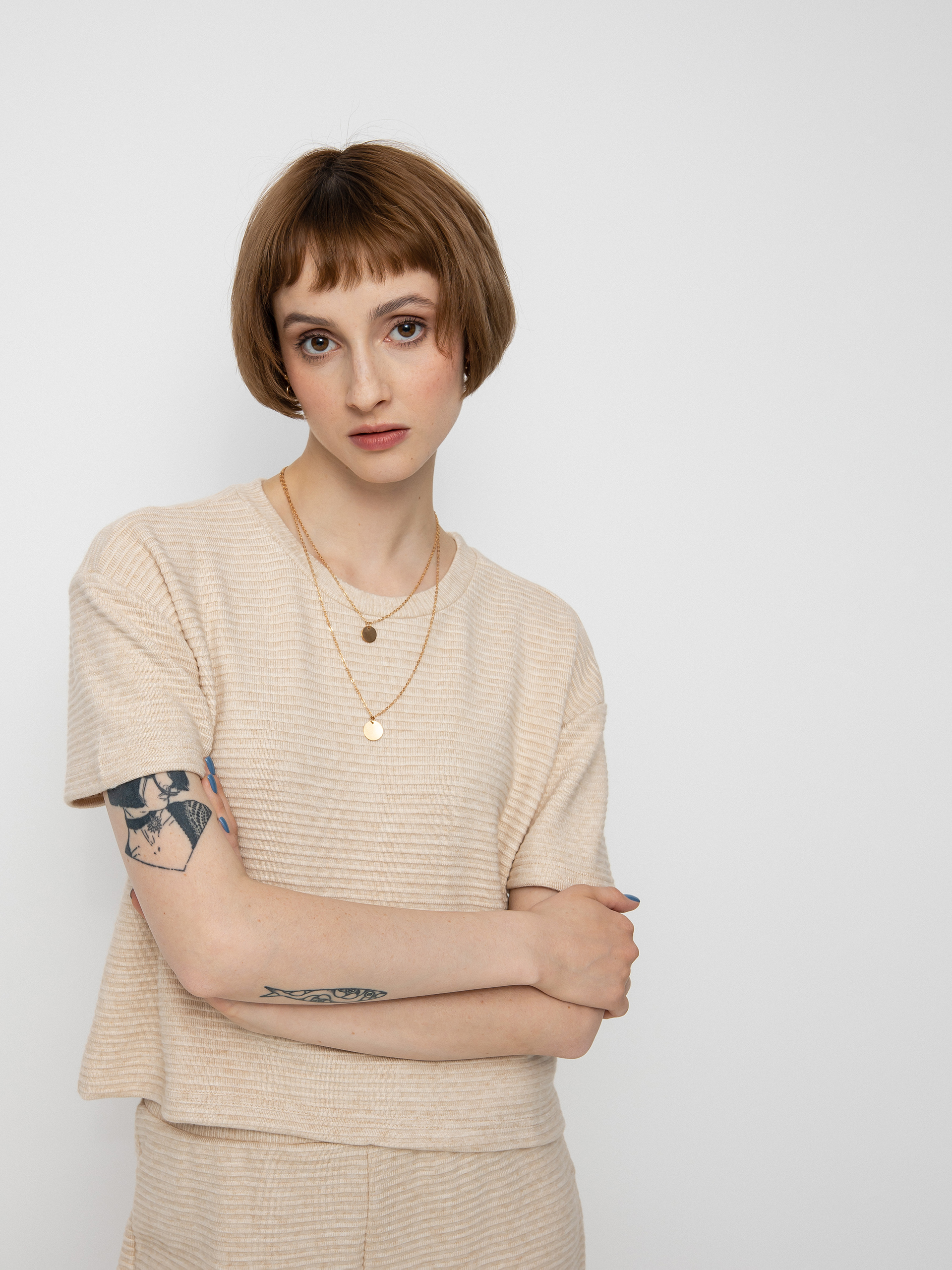 Футболка Brixton Bandera Boxy Top Wmn (heather soft pink)