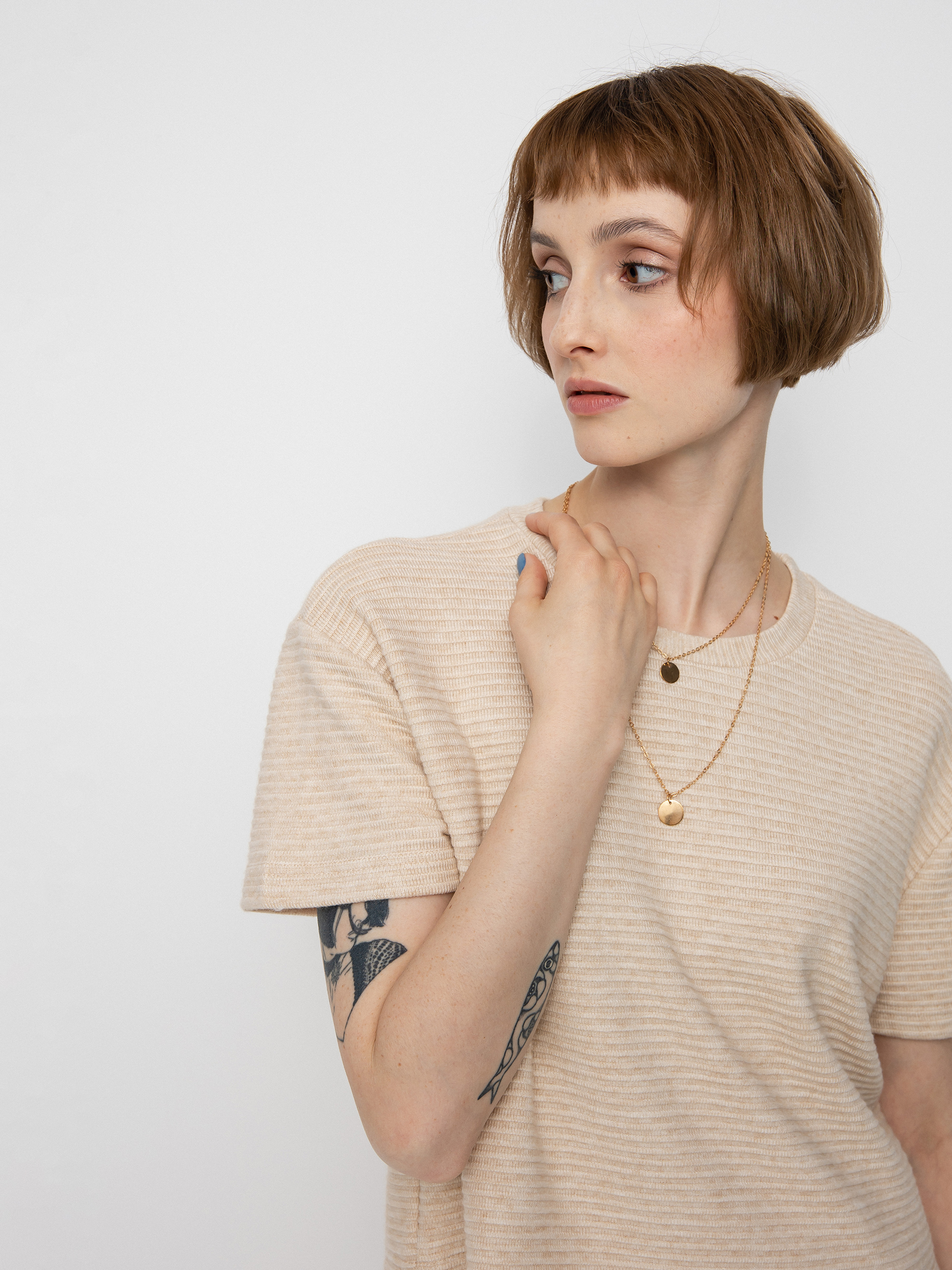 Футболка Brixton Bandera Boxy Top Wmn (heather soft pink)