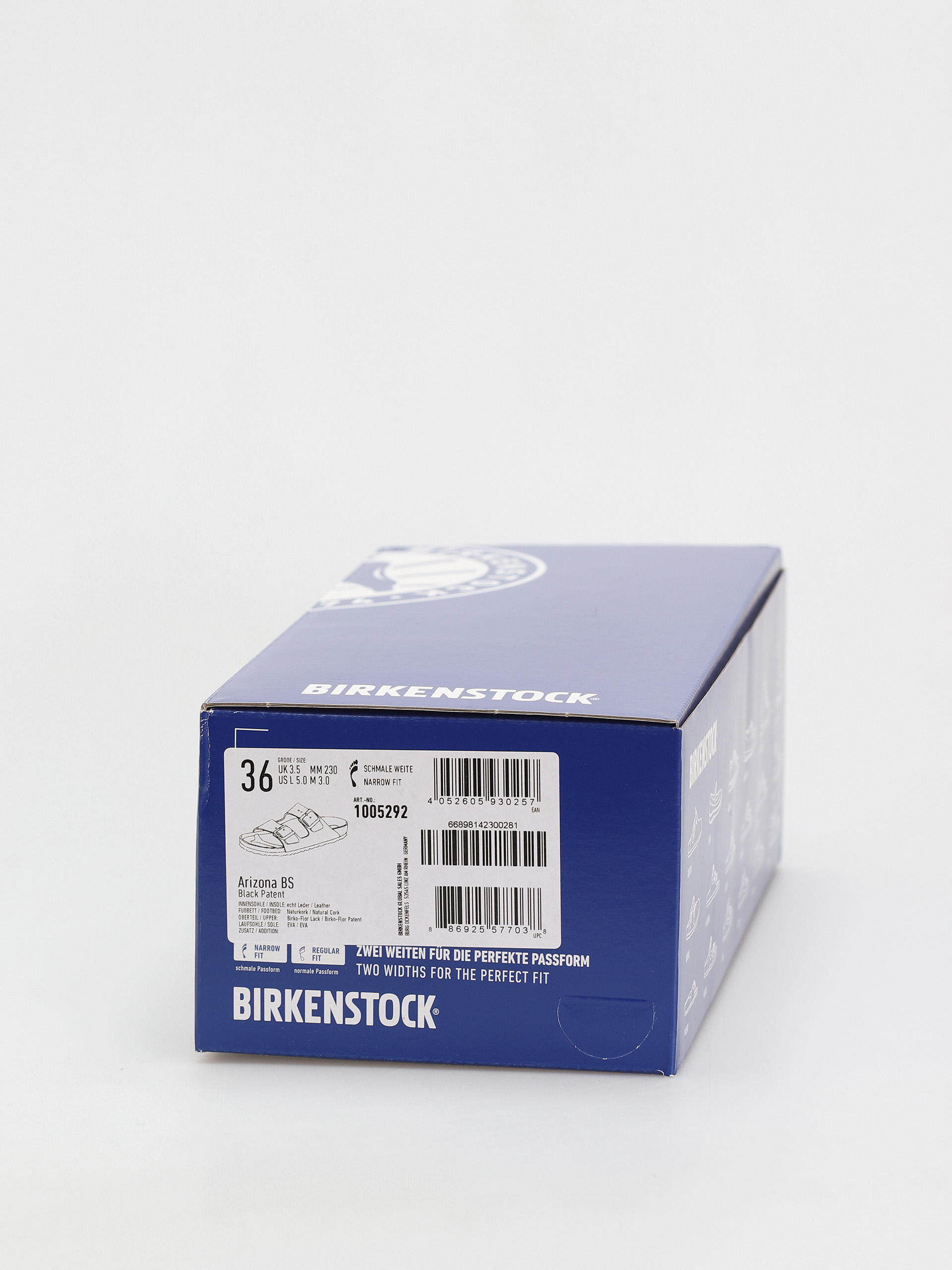 Шльопанці Birkenstock Arizona Narrow Wmn (patent black)