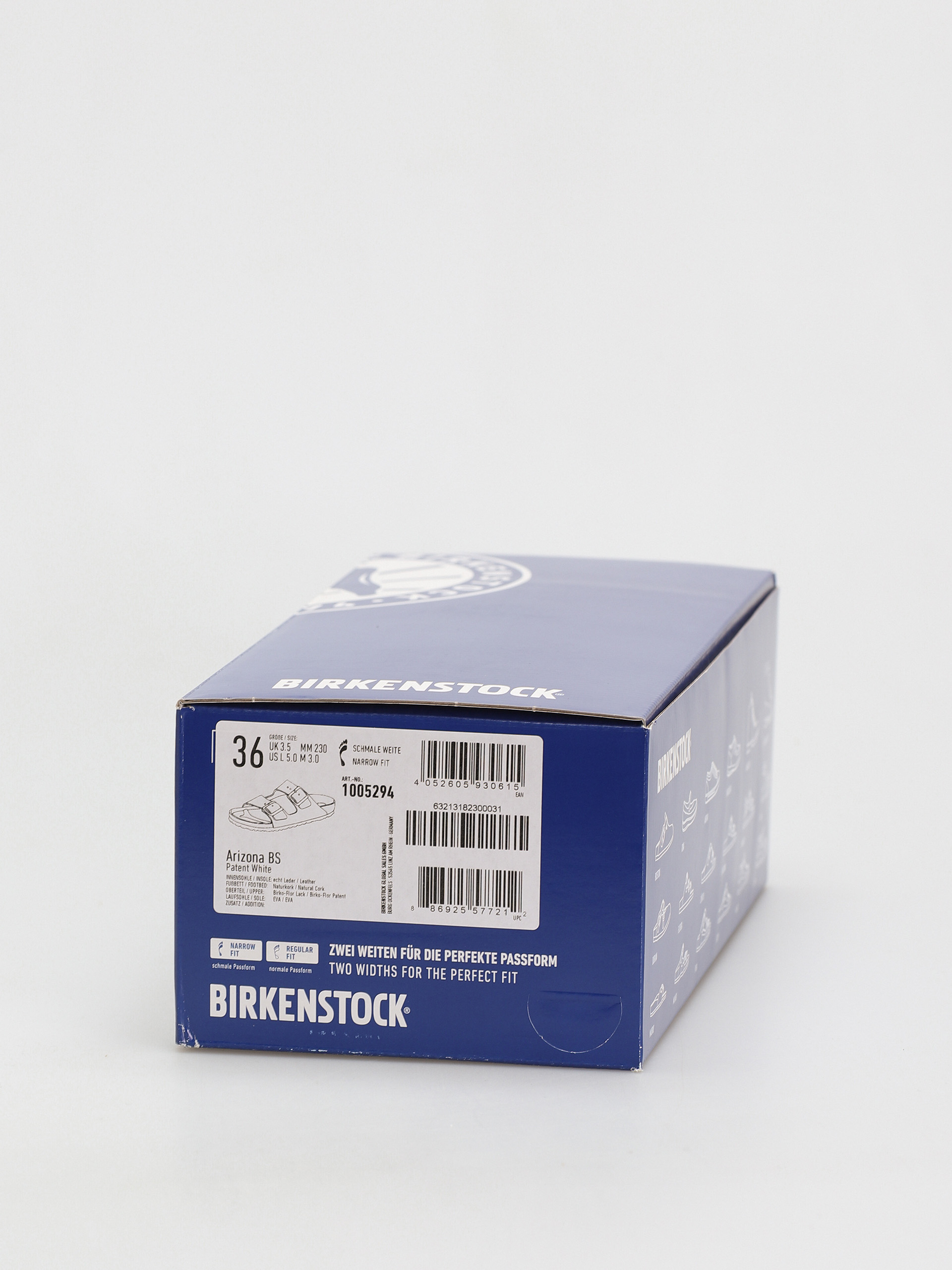 Шльопанці Birkenstock Arizona Narrow Wmn (patent white)