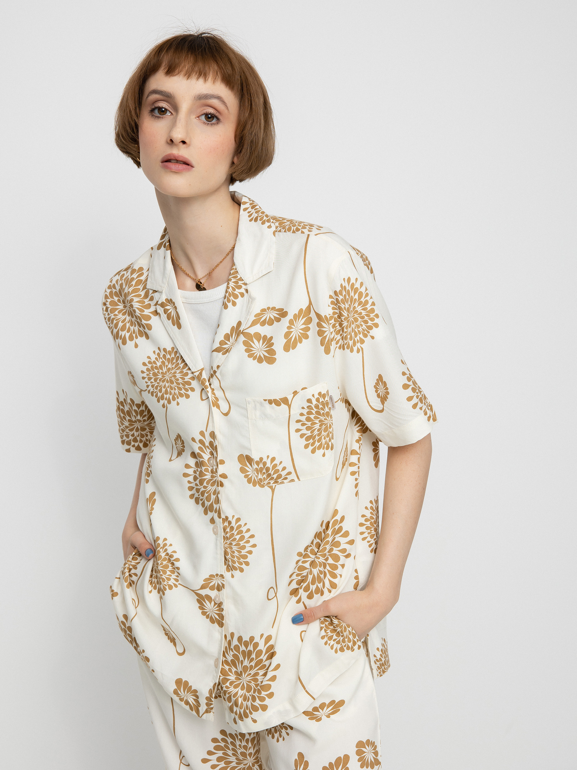 Сорочка Brixton Bunker Garden Floral Bf Wmn (dove)