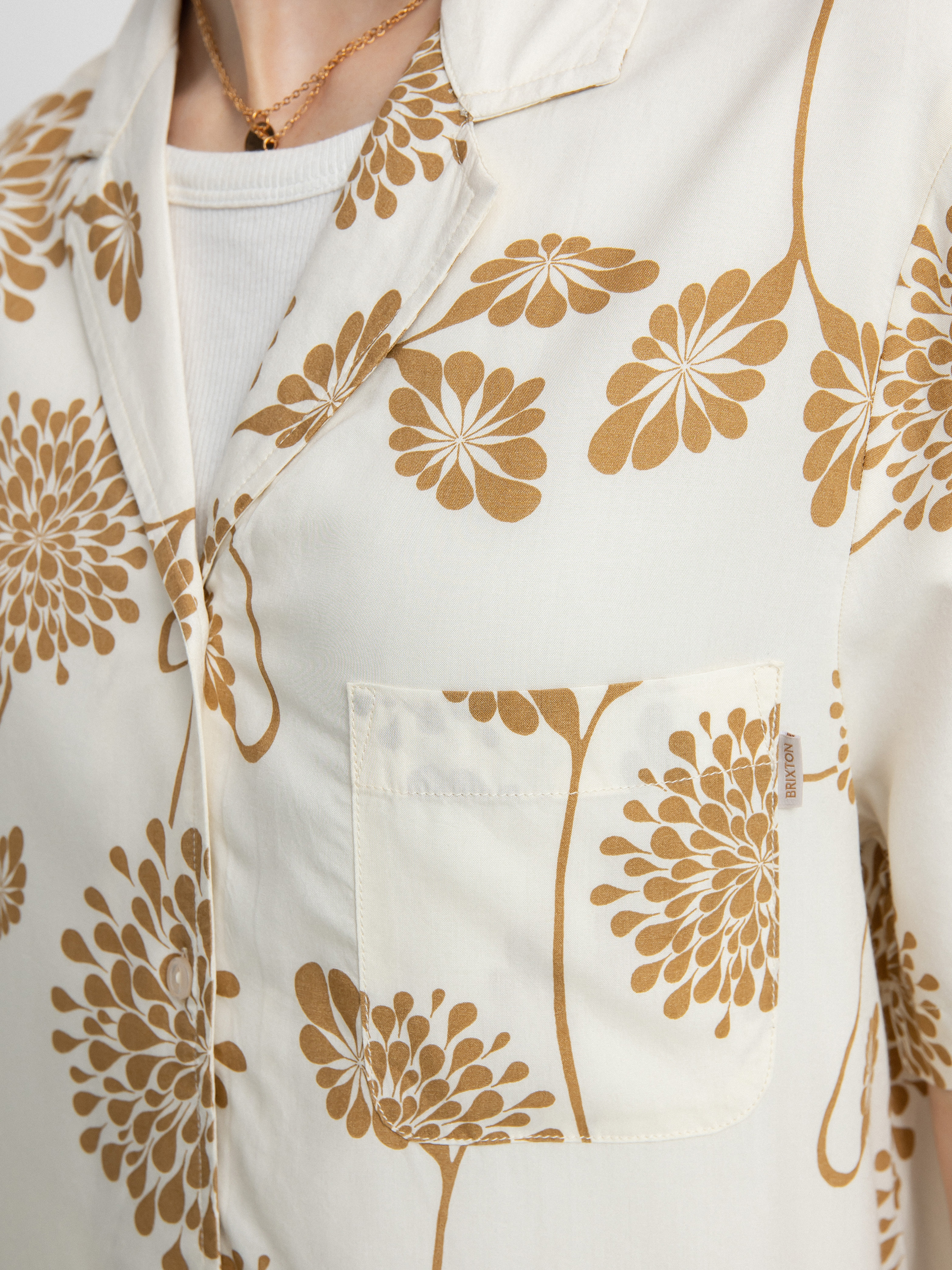 Сорочка Brixton Bunker Garden Floral Bf Wmn (dove)